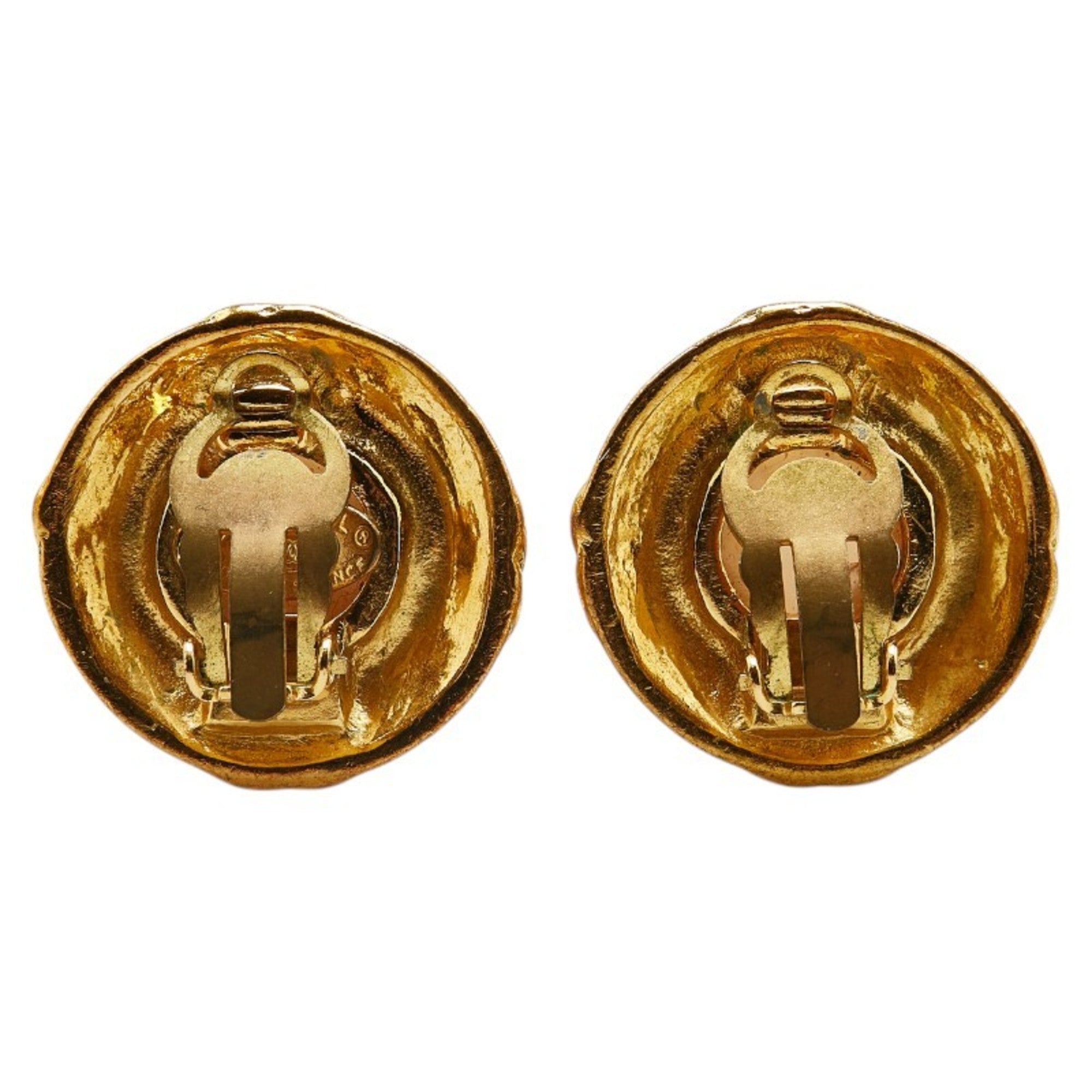 CC Logo Clip-On Earrings Metal