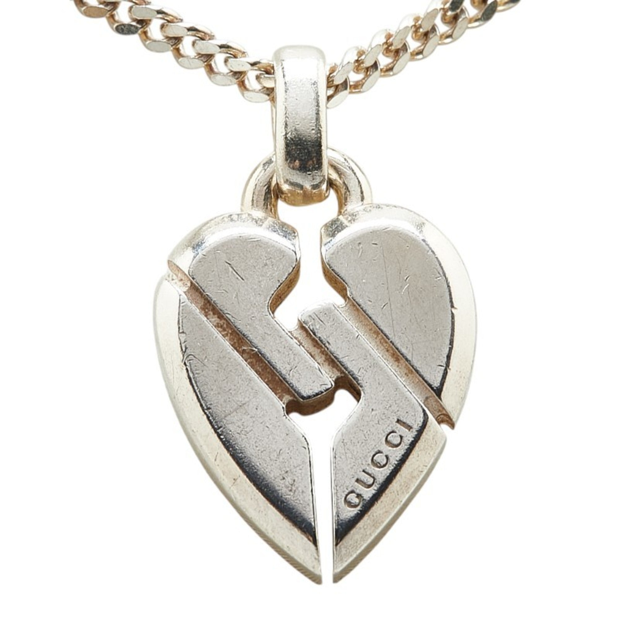 Knot Heart Pendant Necklace Sterling Silver
