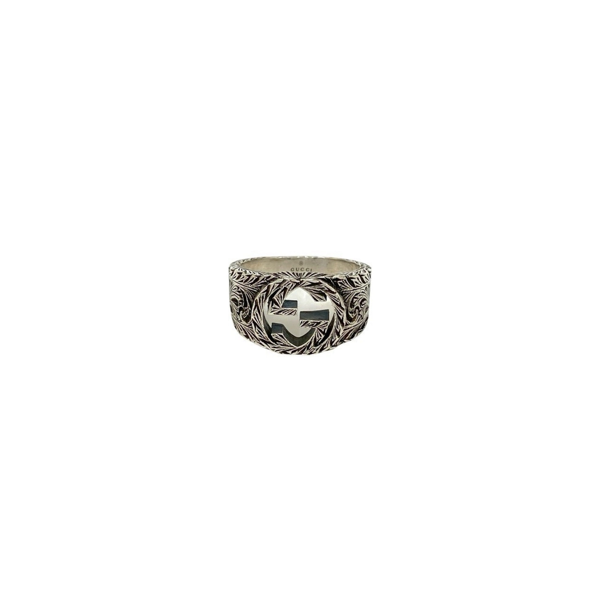 Interlocking G Ring Sterling Silver