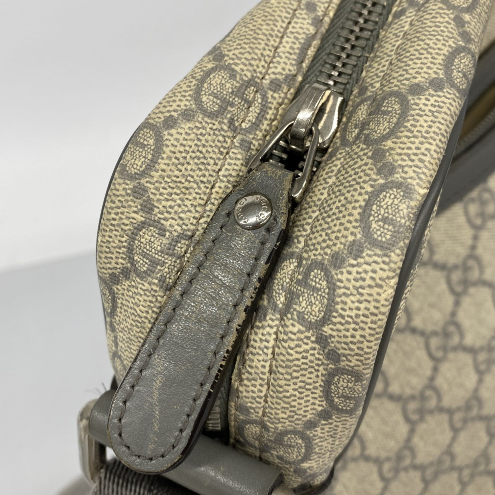 Front Zip Messenger GG Coated Canvas Medium