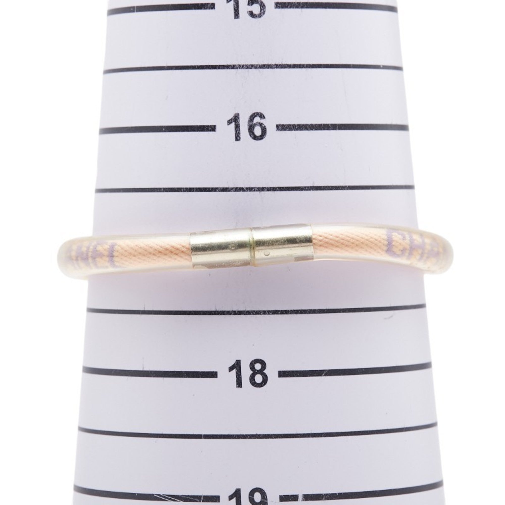 Bracelet Vinyl Clear and Pink