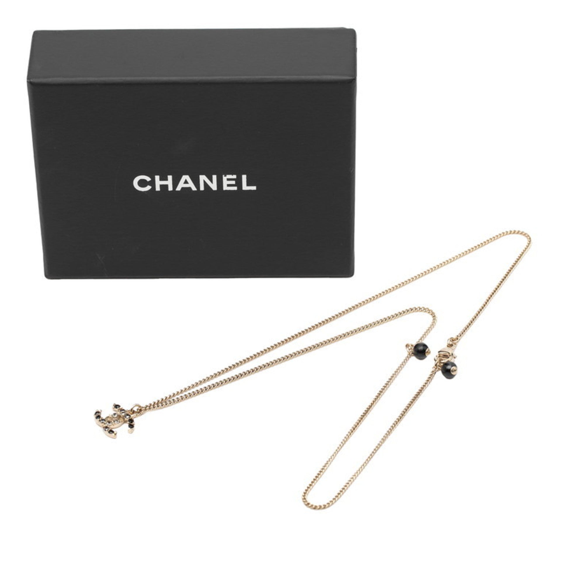 CC Logo Pendant Necklace Metal