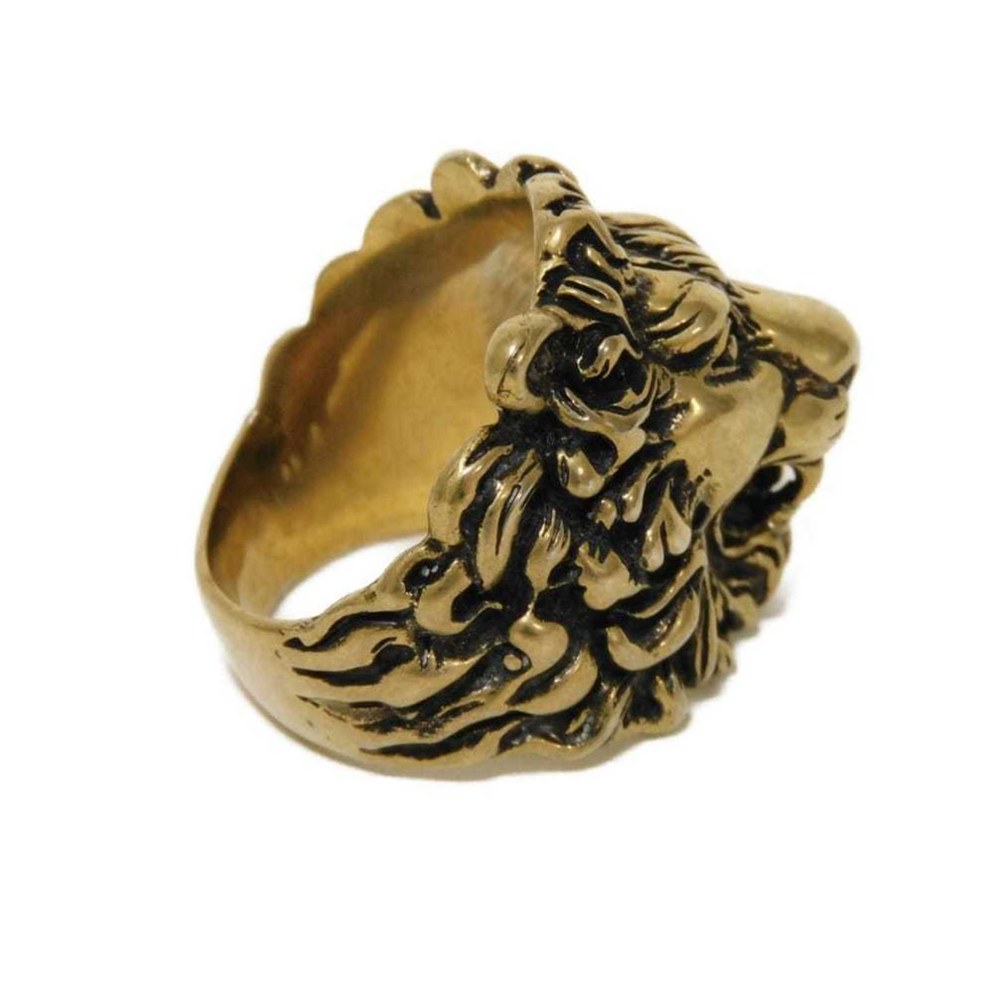 Lion Head Ring Gold