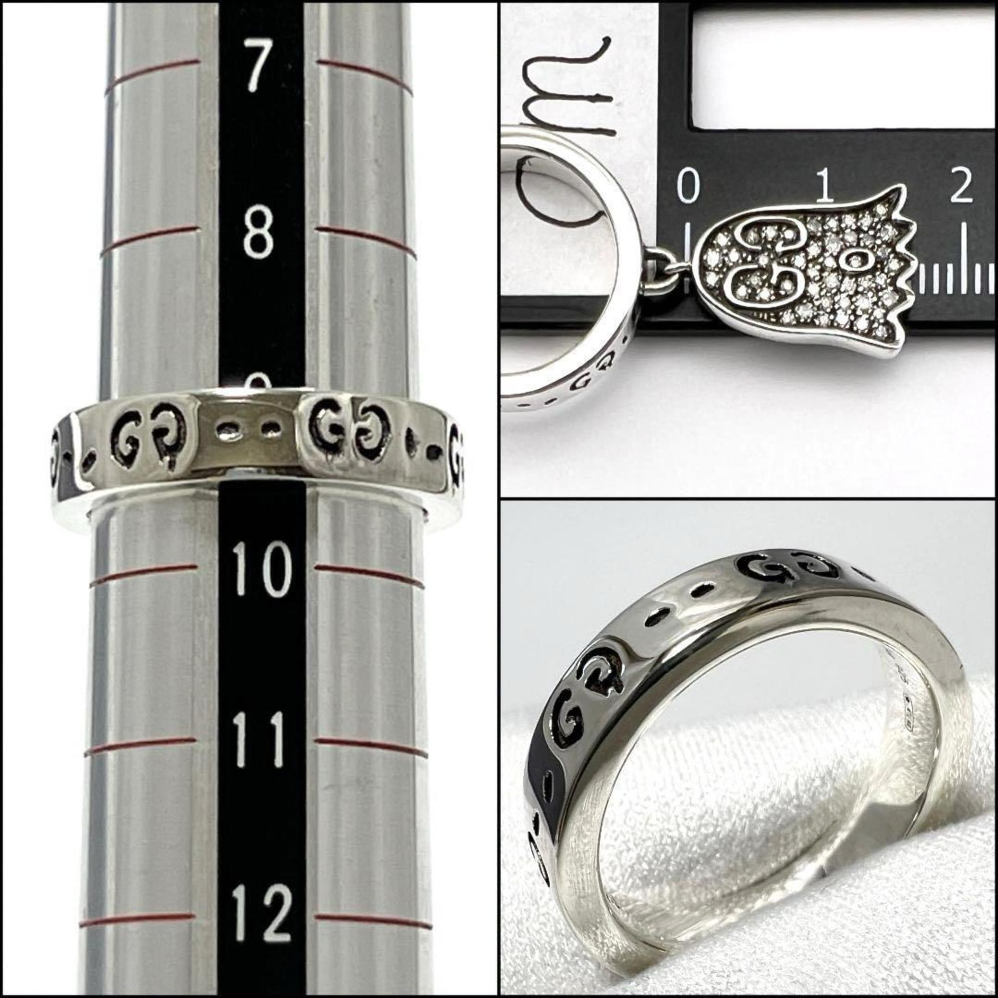 Ghost Ring Sterling Silver With Pave Diamond