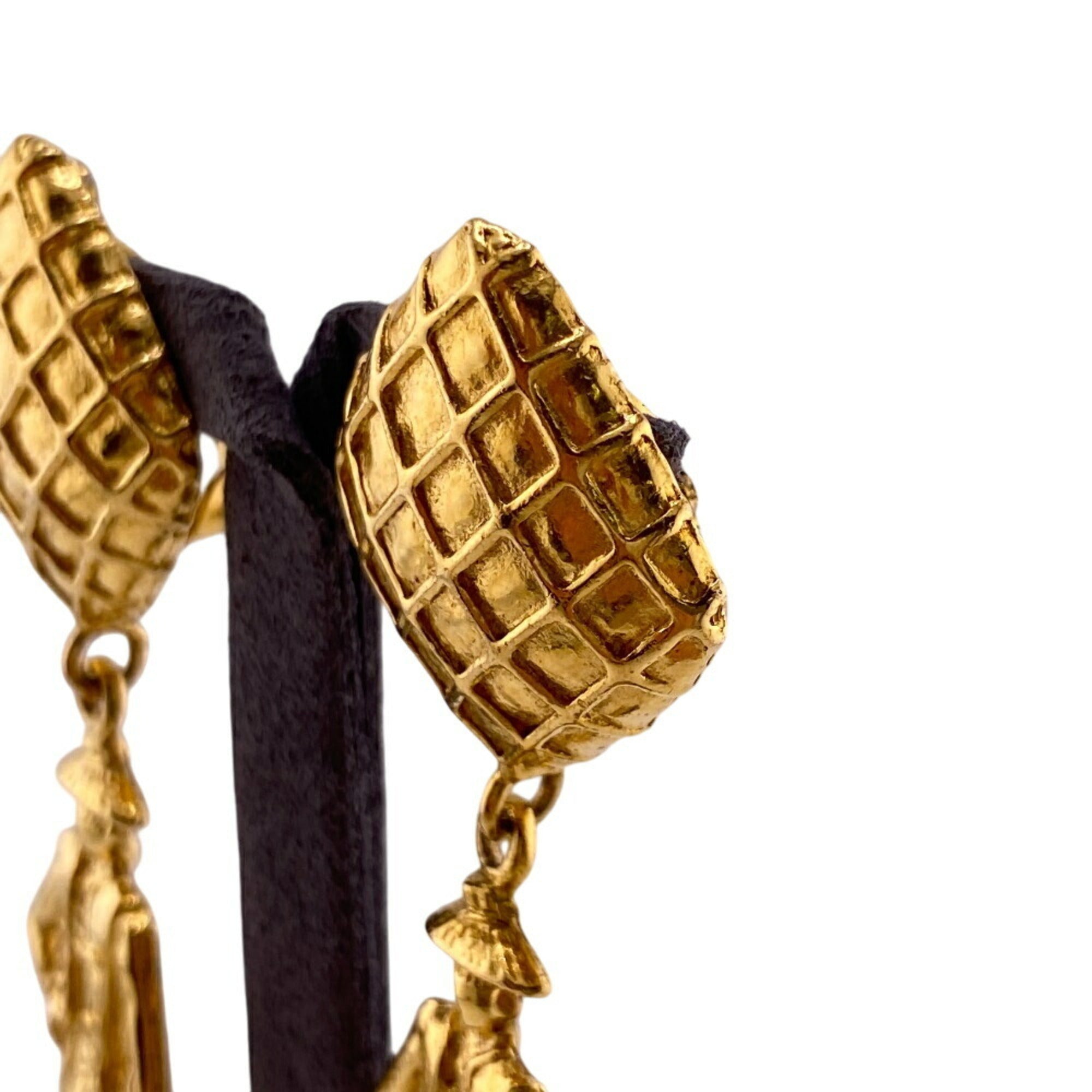 Mademoiselle Clip-On Earrings Metal Gold-Tone Metal