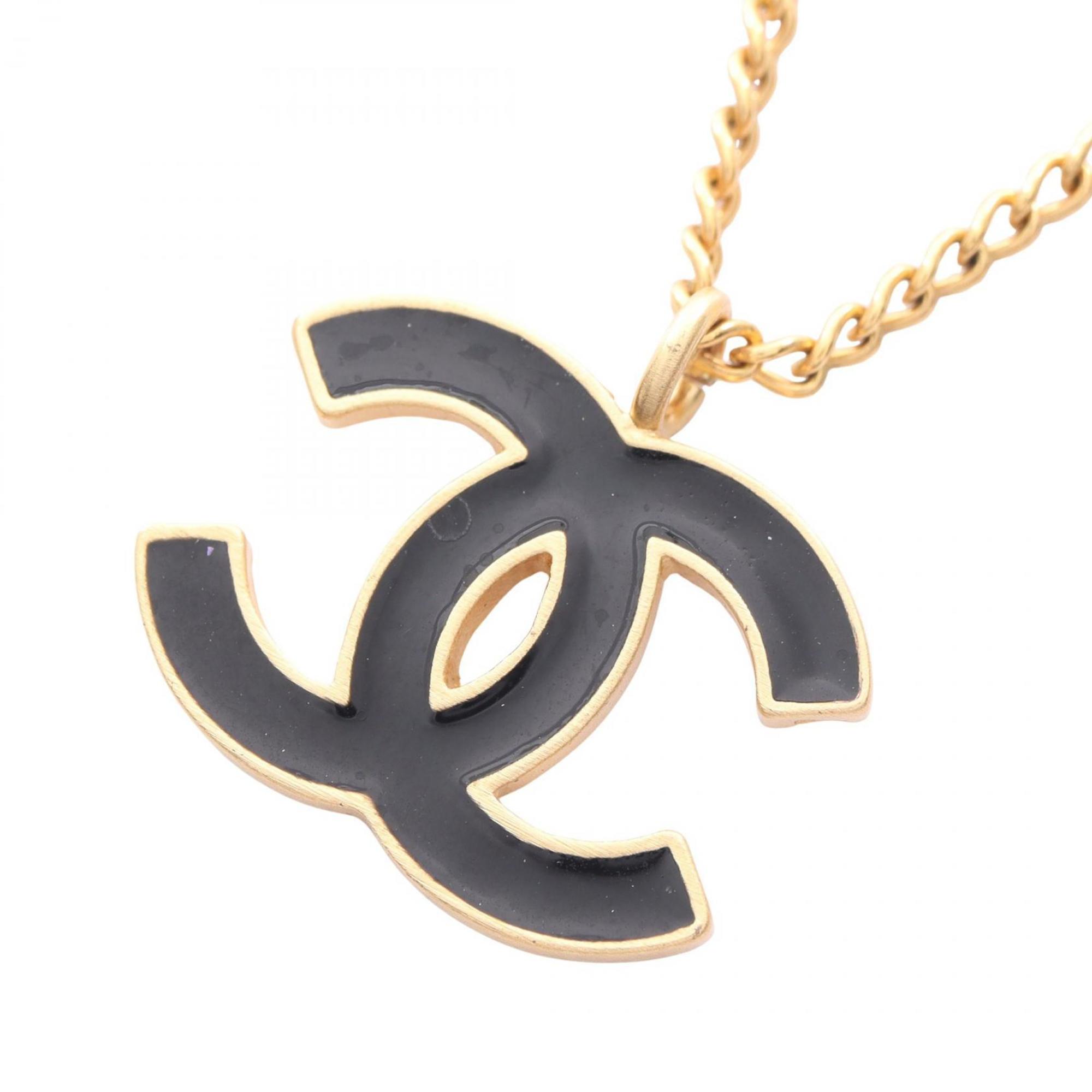 CC Logo Pendant Necklace Metal