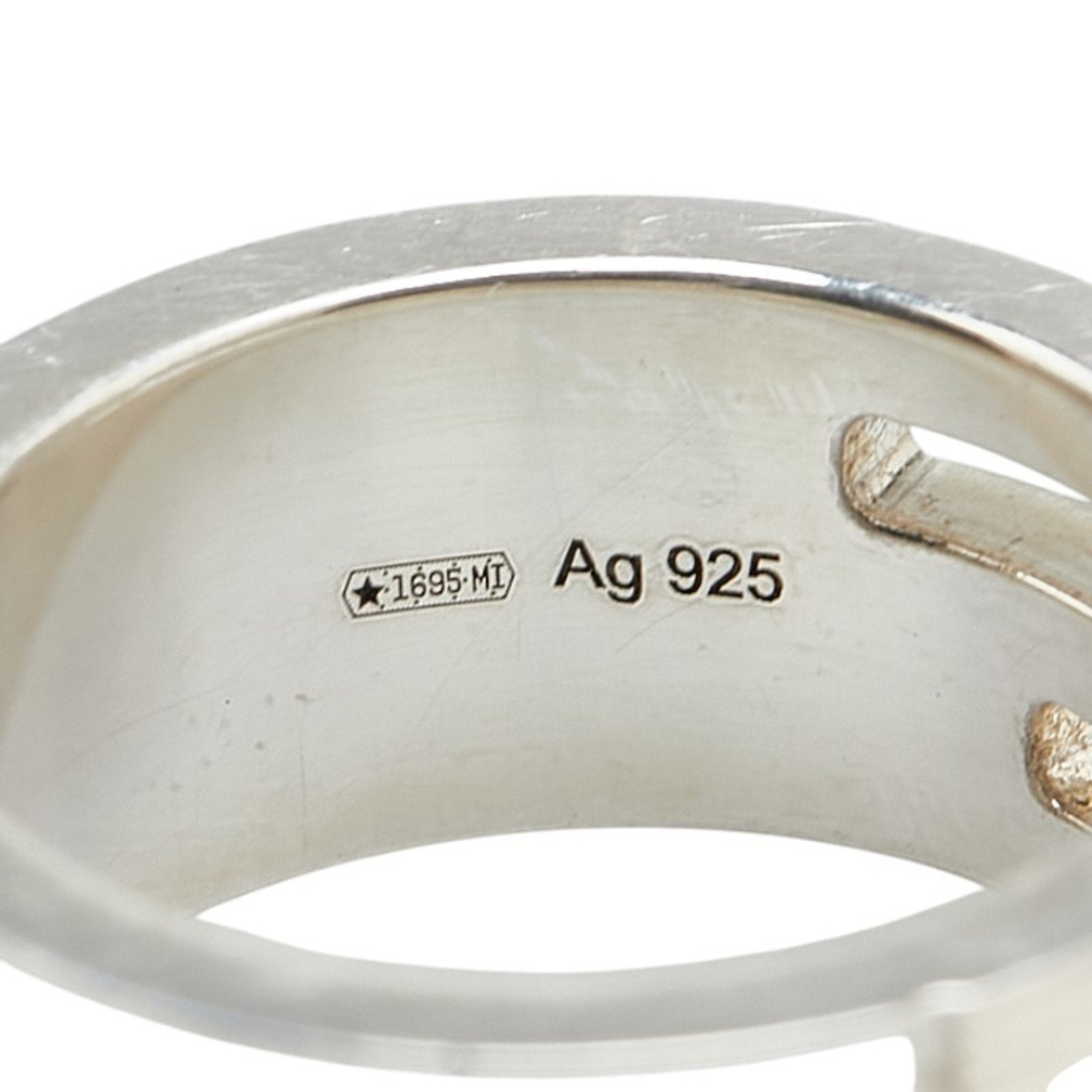 Cutout G Ring Sterling Silver