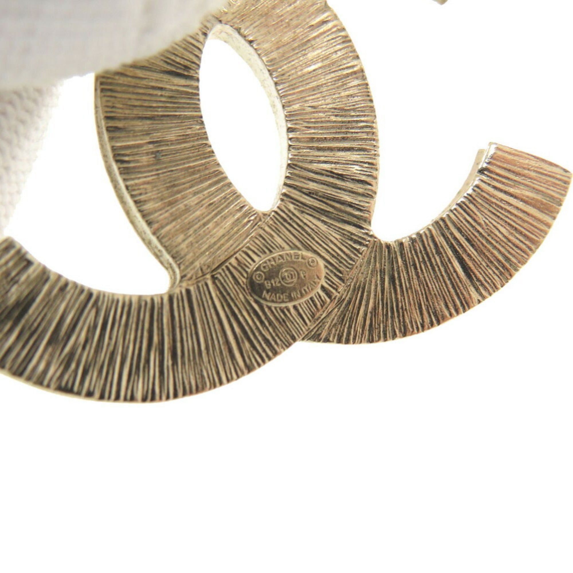 CC Logo Brooch Metal