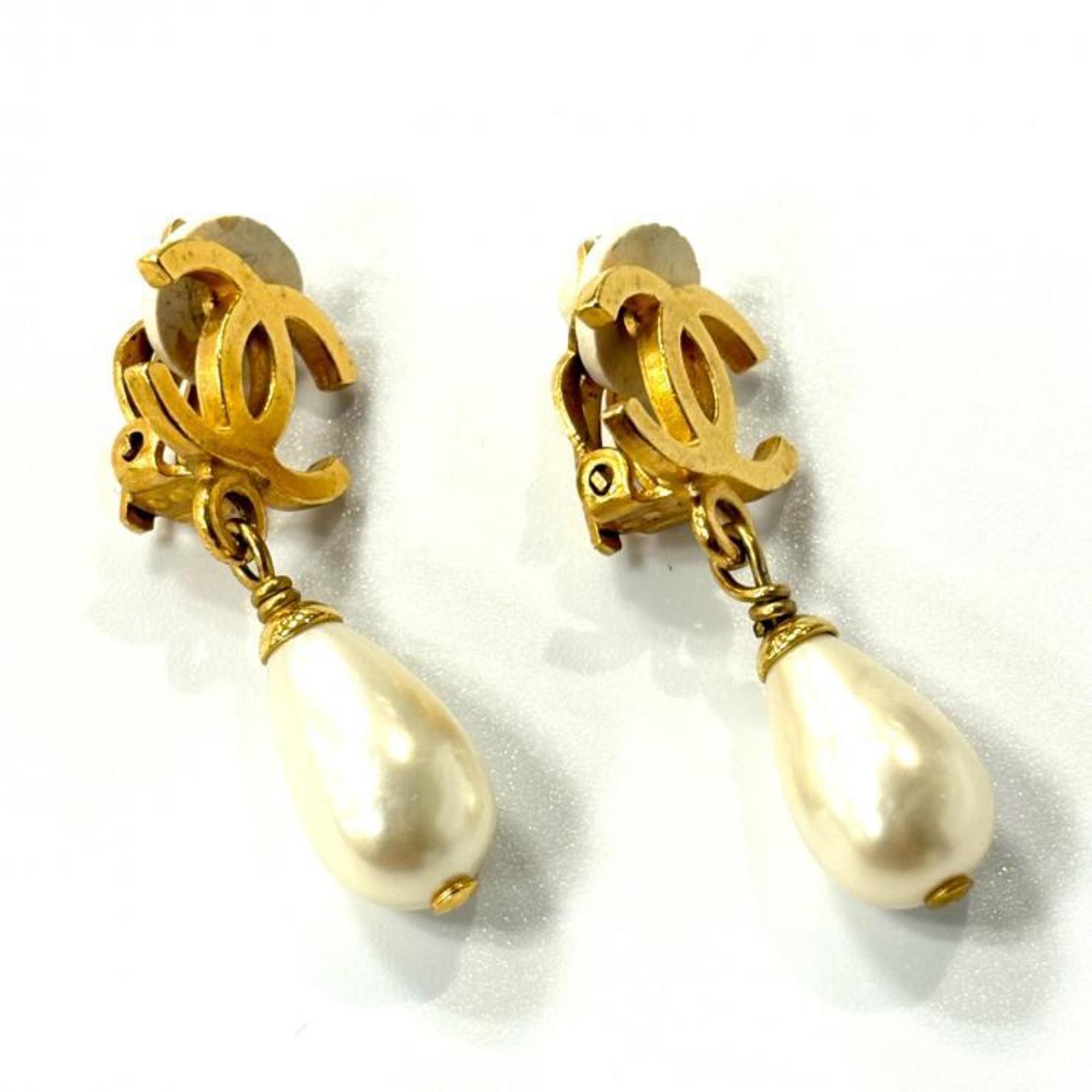CC Logo Clip-On Earrings Metal