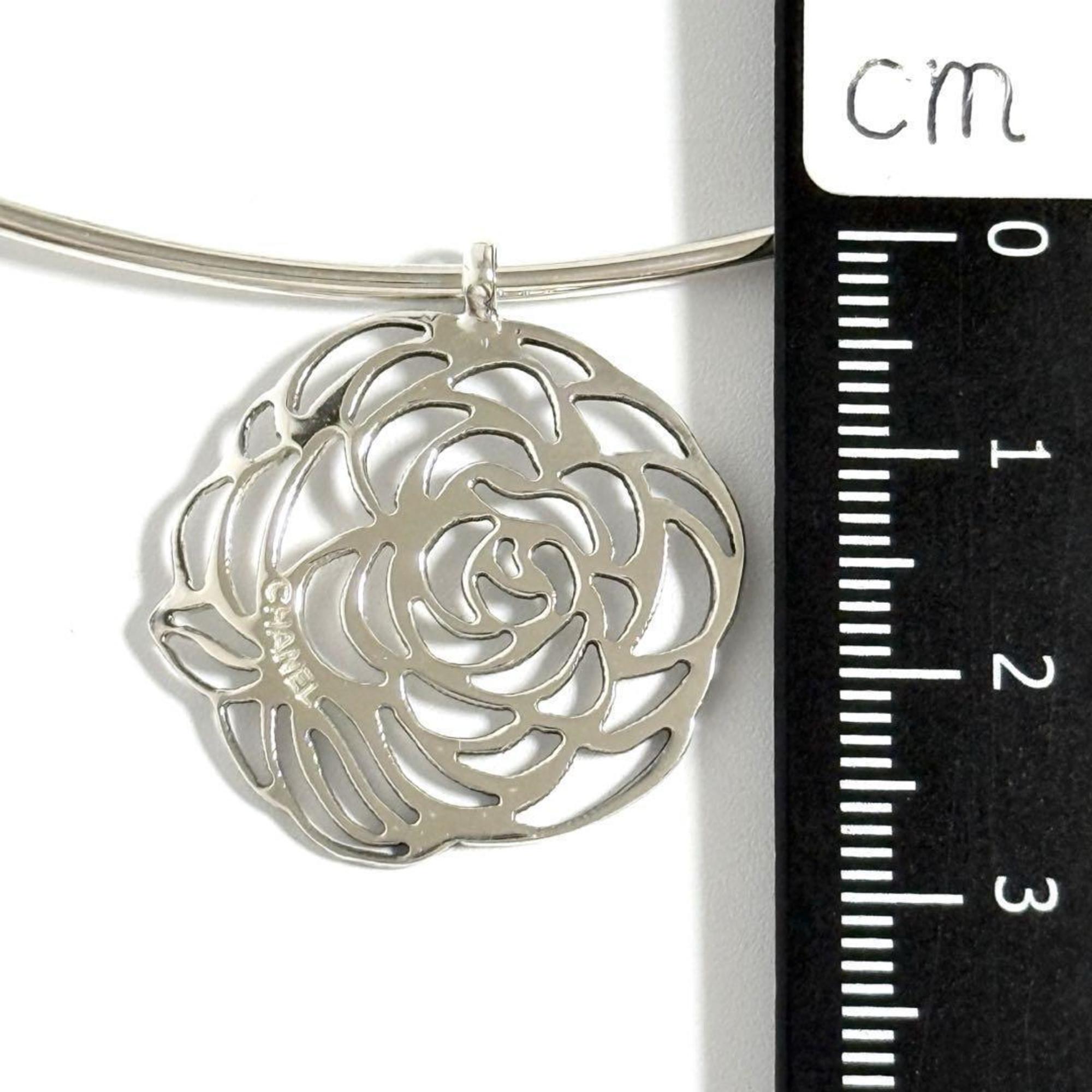 Camellia Pendant Necklace Sterling Silver