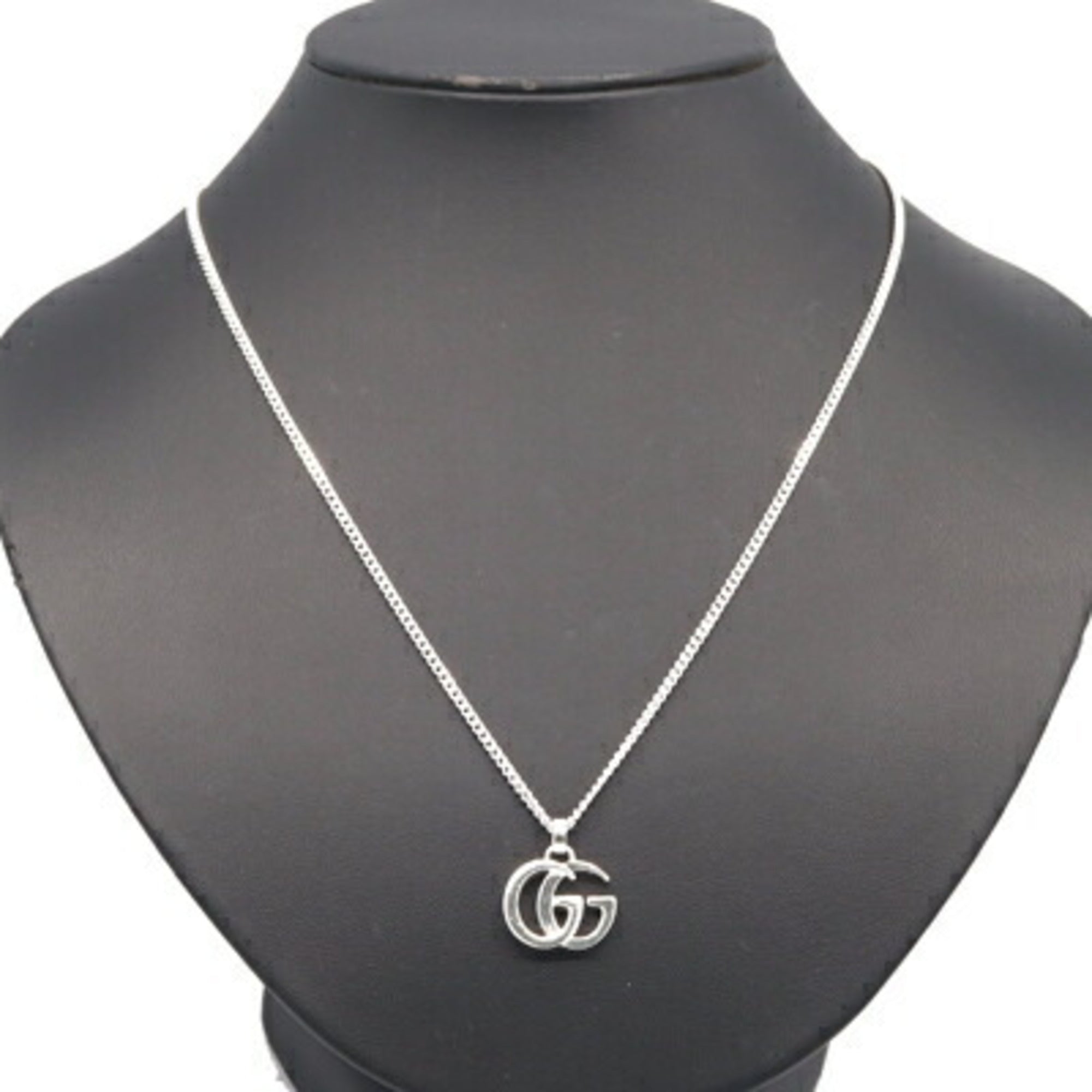 Double G Pendant Necklace Sterling Silver