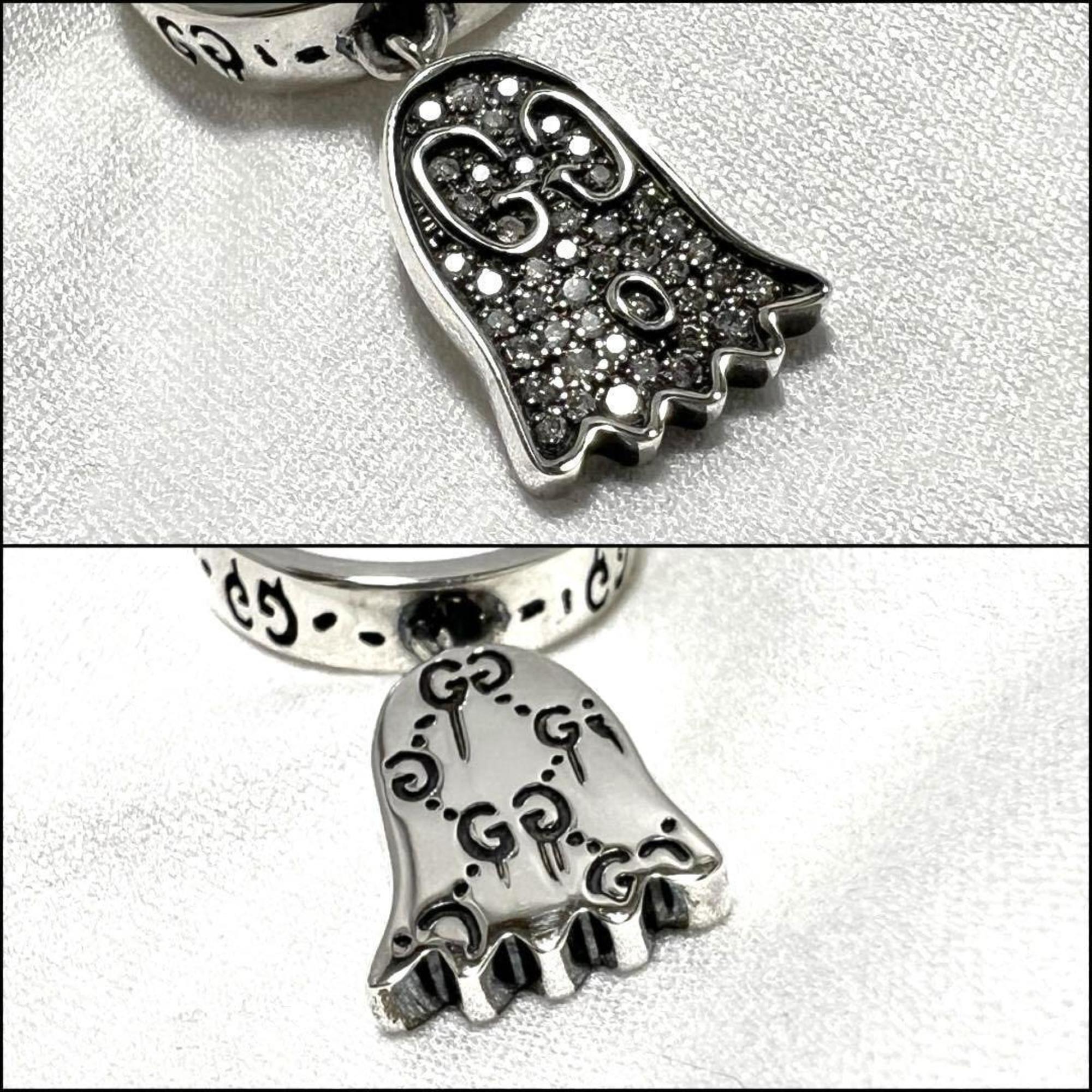 Ghost Ring Sterling Silver With Pave Diamond