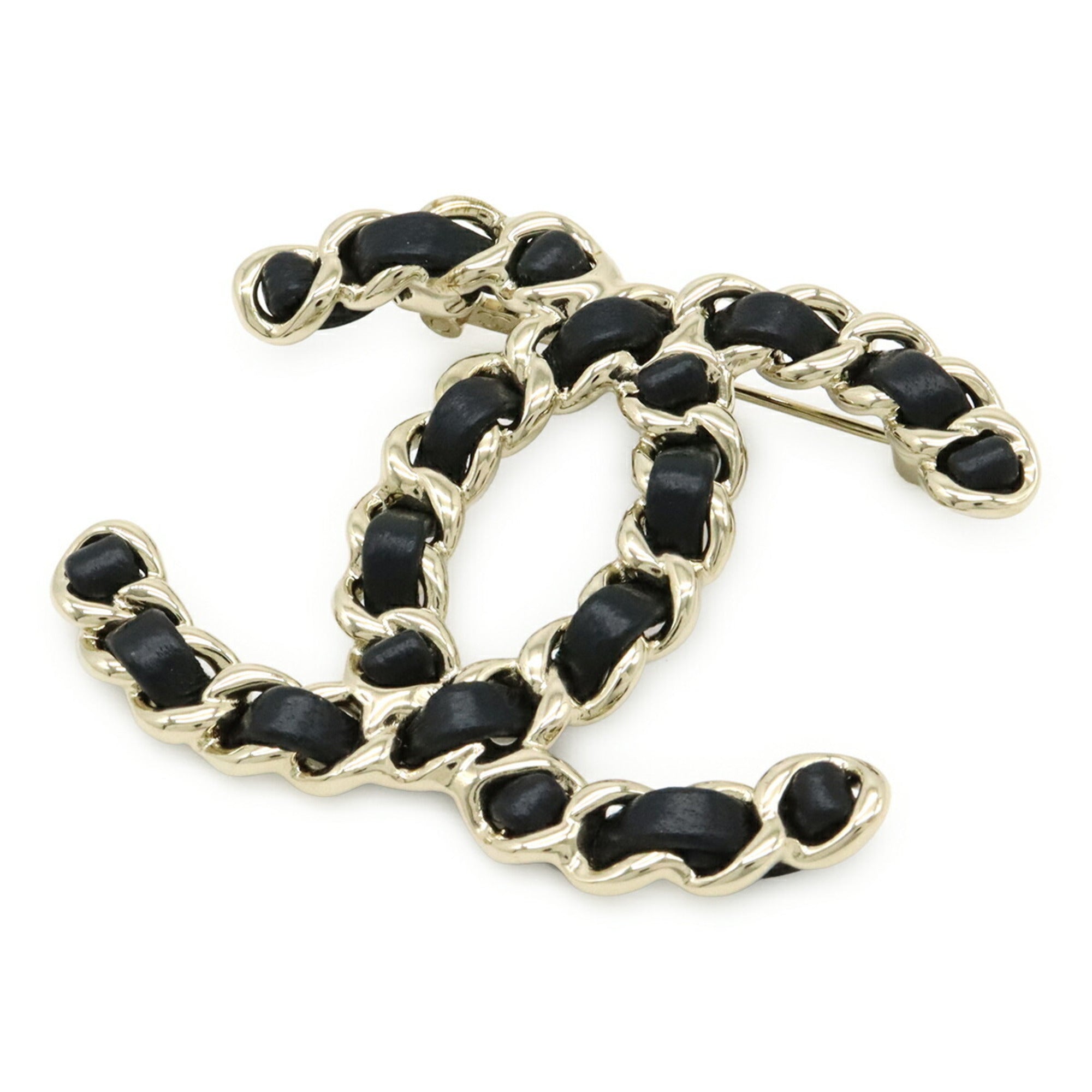CC Logo Brooch Metal