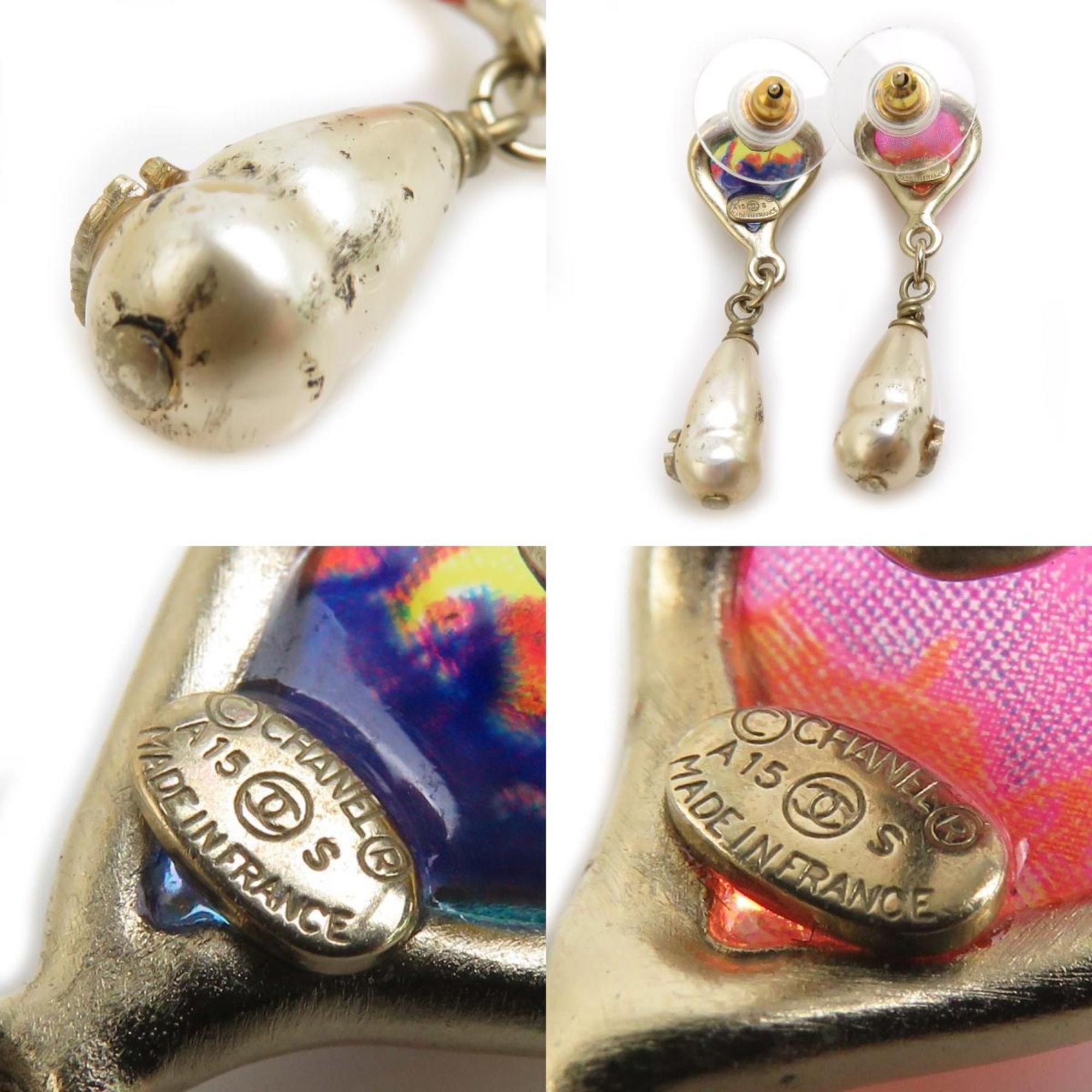 CC Logo Earrings Gold-Tone Metal