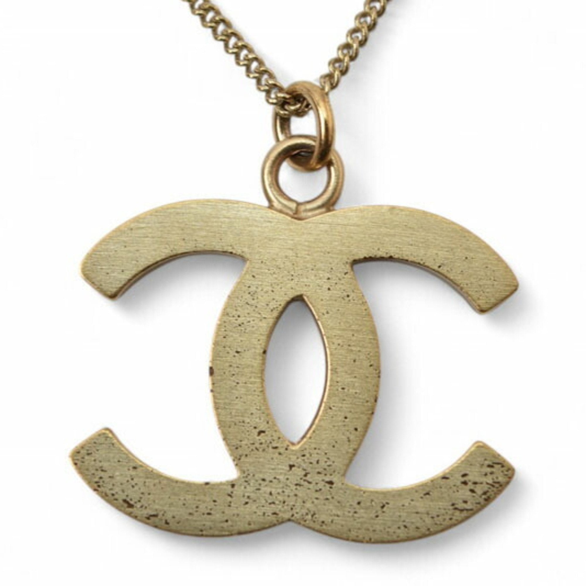 CC Logo Pendant Necklace Metal