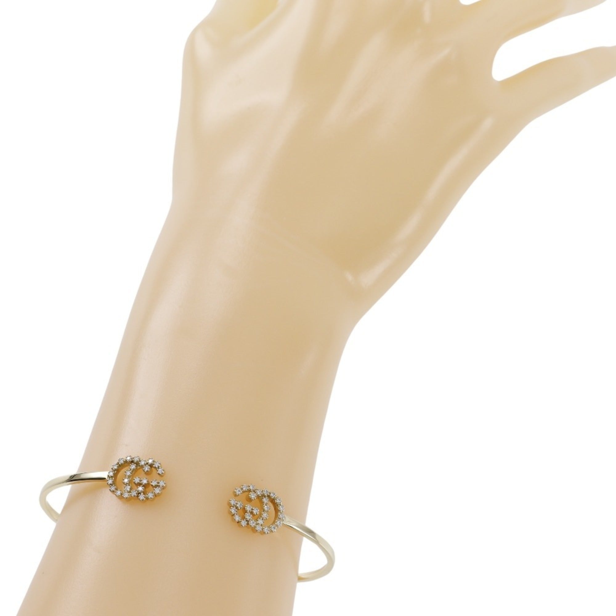 Running Bangle 18K Yellow Gold with Diamond Bracelet