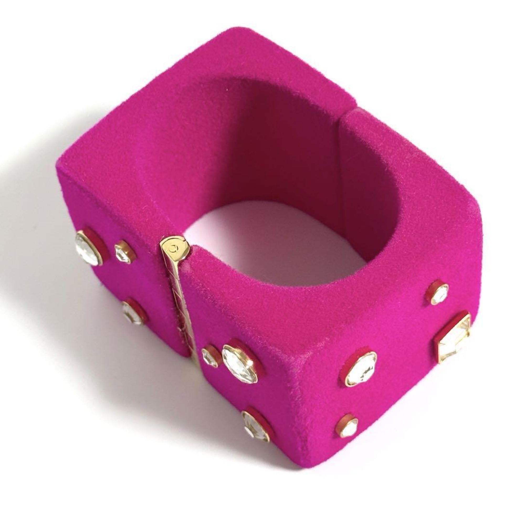 Bejeweled Bangle Metal and Rhinestone Bracelet