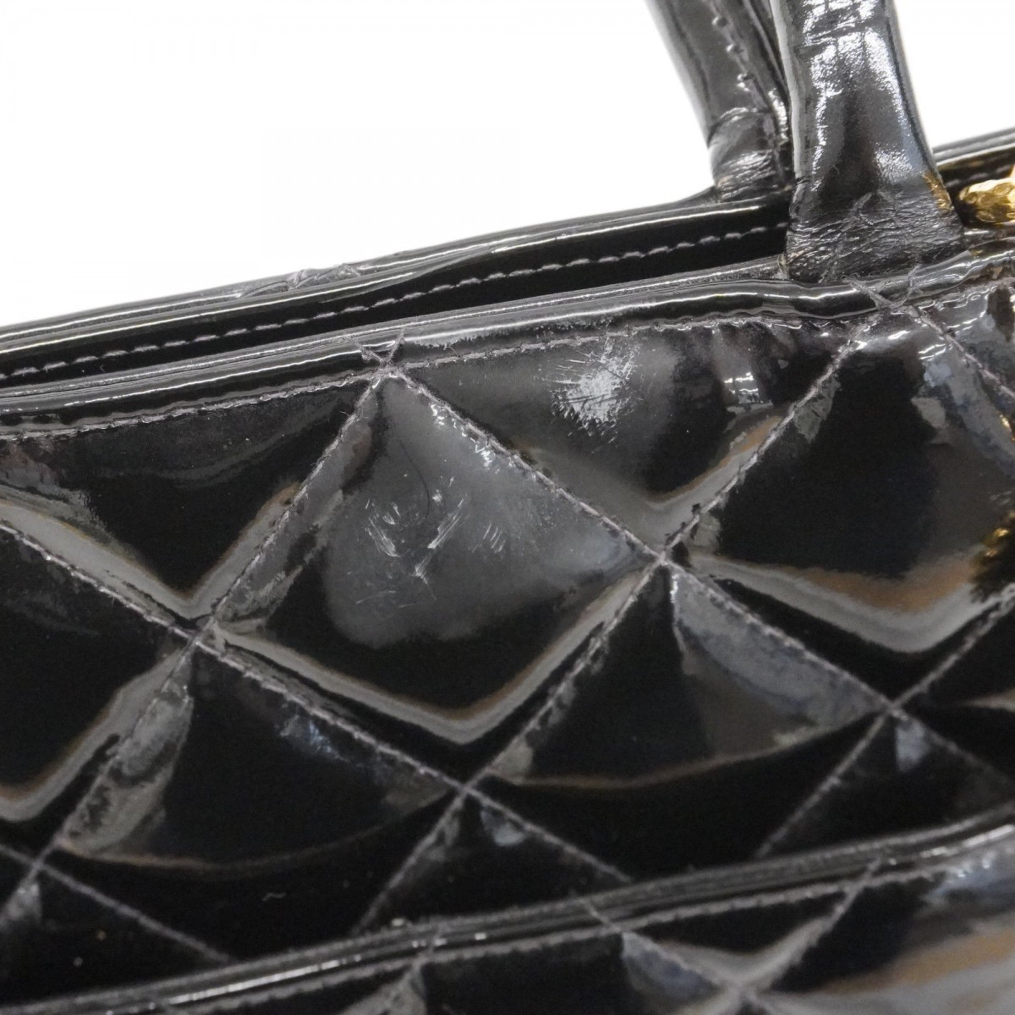 Medallion Tote Quilted Patent
