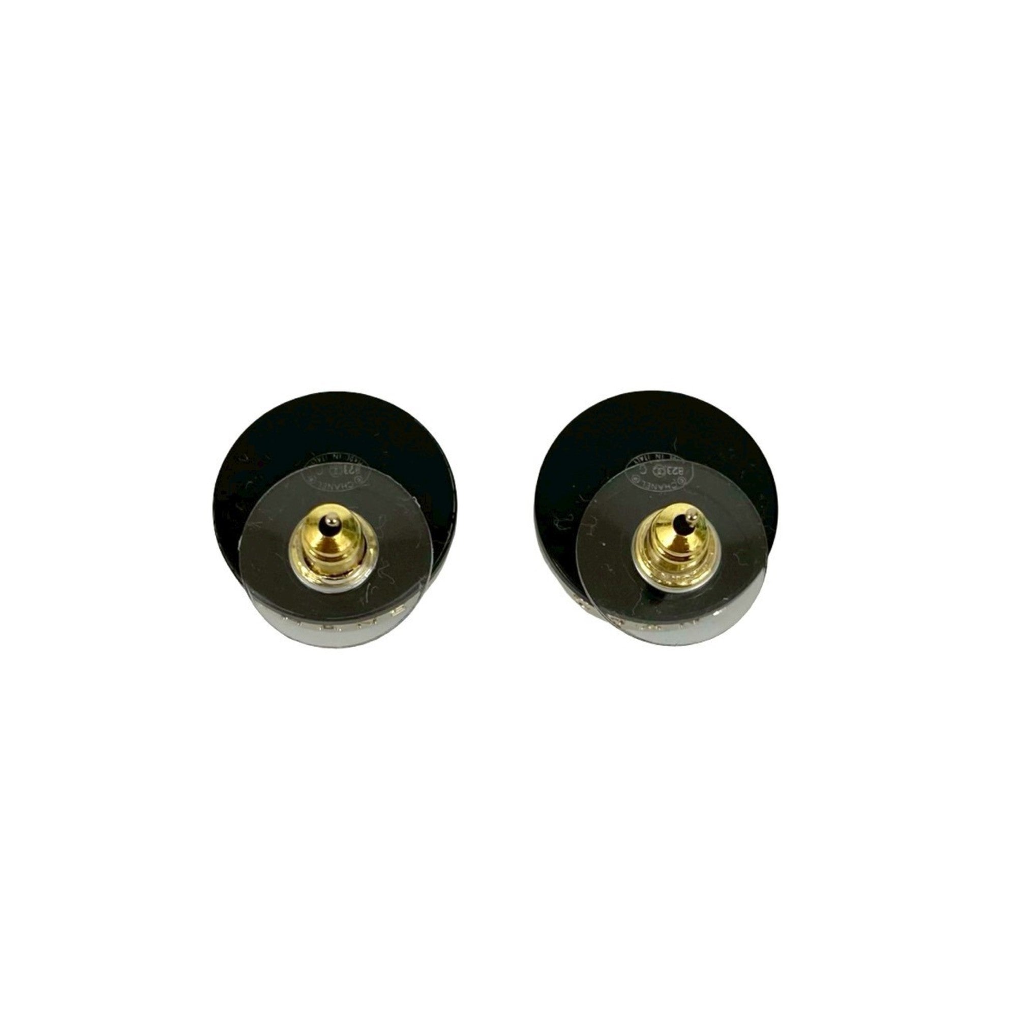 CC Logo Earrings Metal Gold-Tone Metal