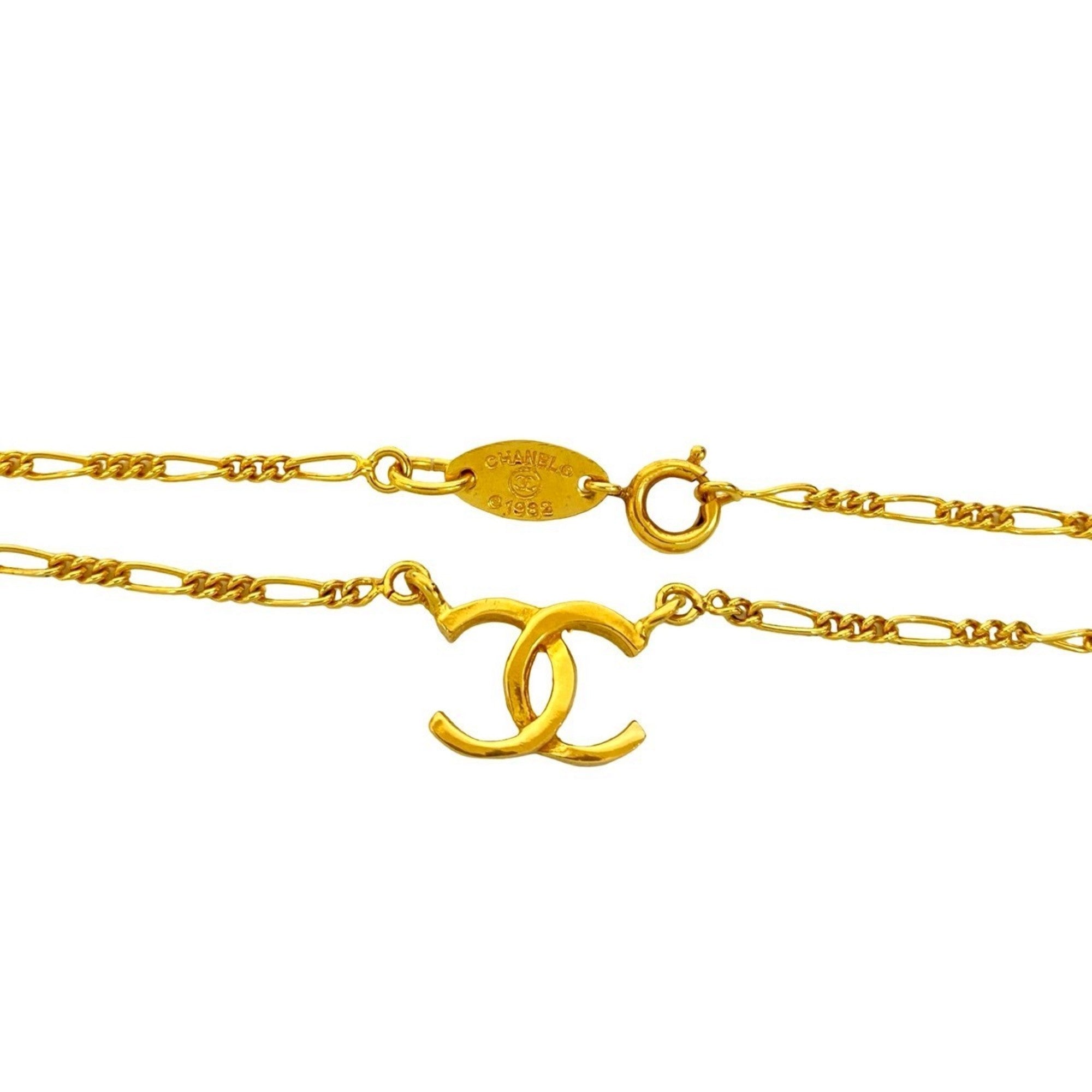 CC Logo Pendant Necklace Metal