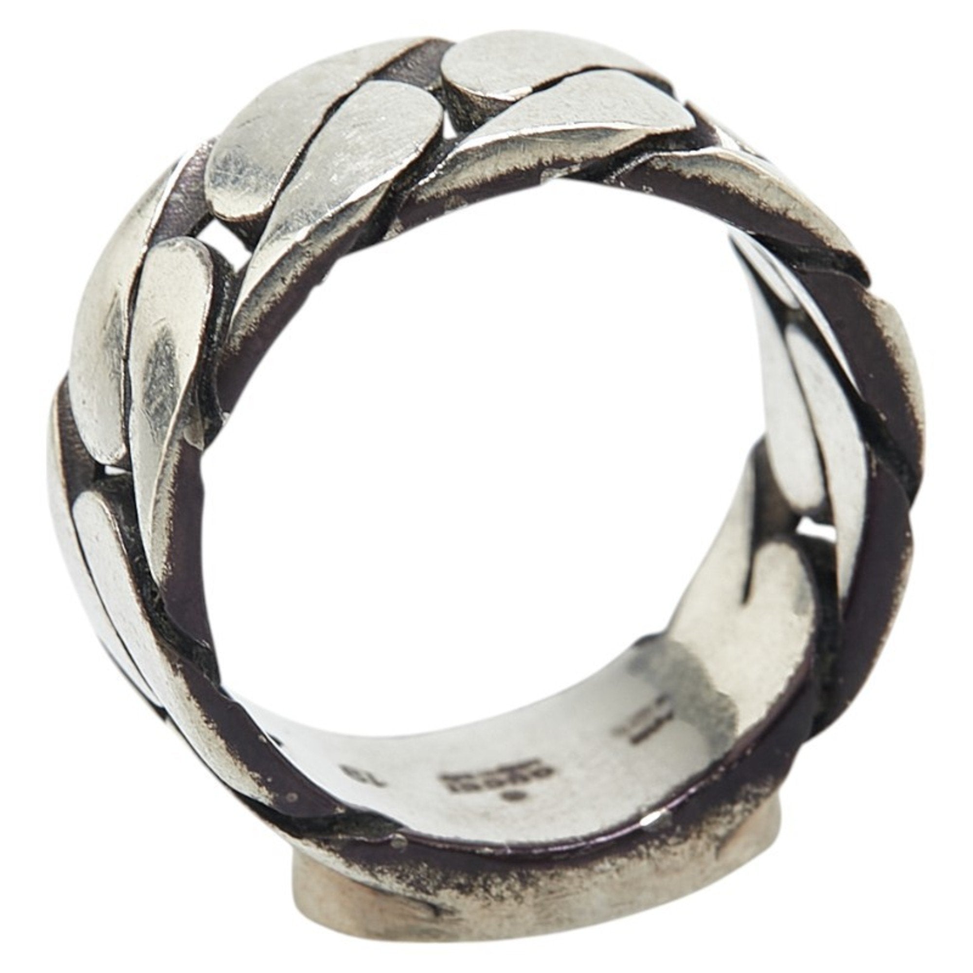 Interlocking G Band Ring Sterling Silver