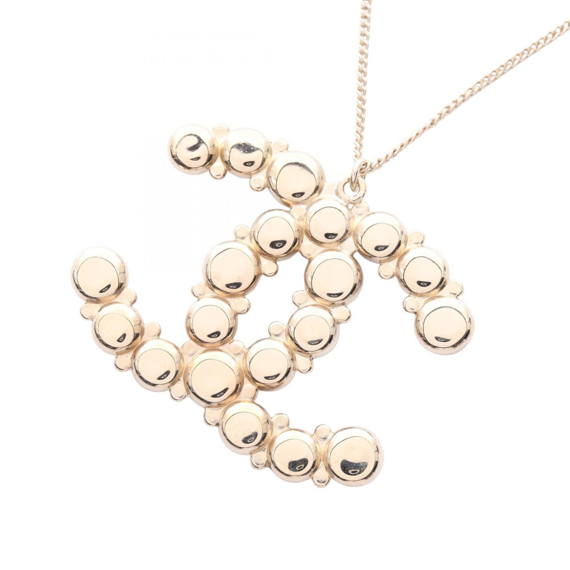 CC Logo Pendant Necklace Metal