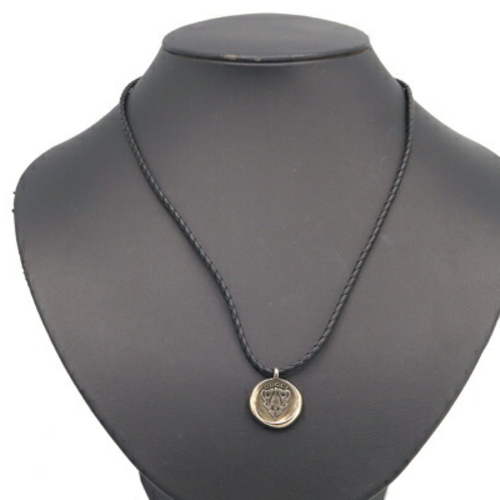 Crest Coin Pendant Necklace Sterling Silver
