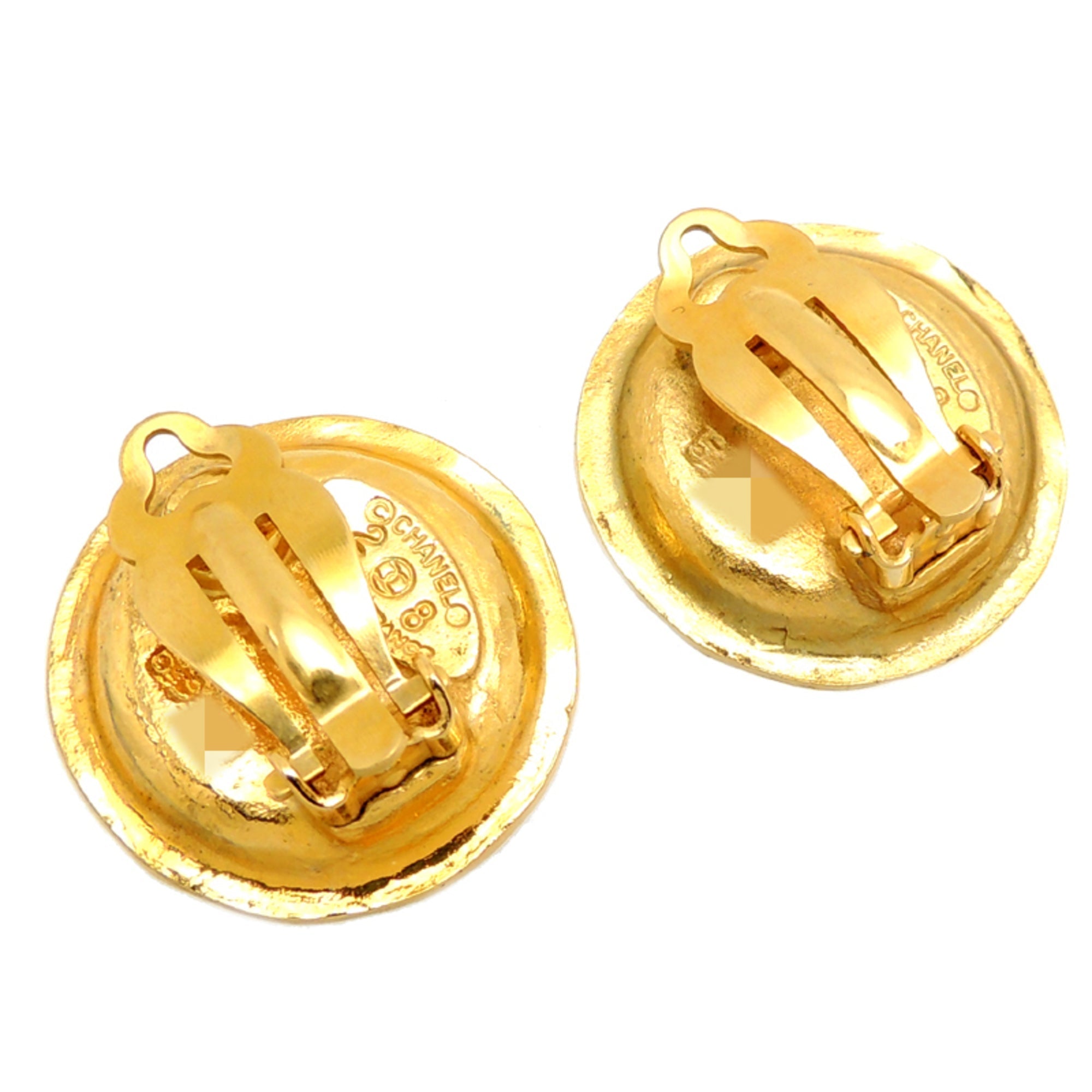 Pearl Clip-On Earrings Metal
