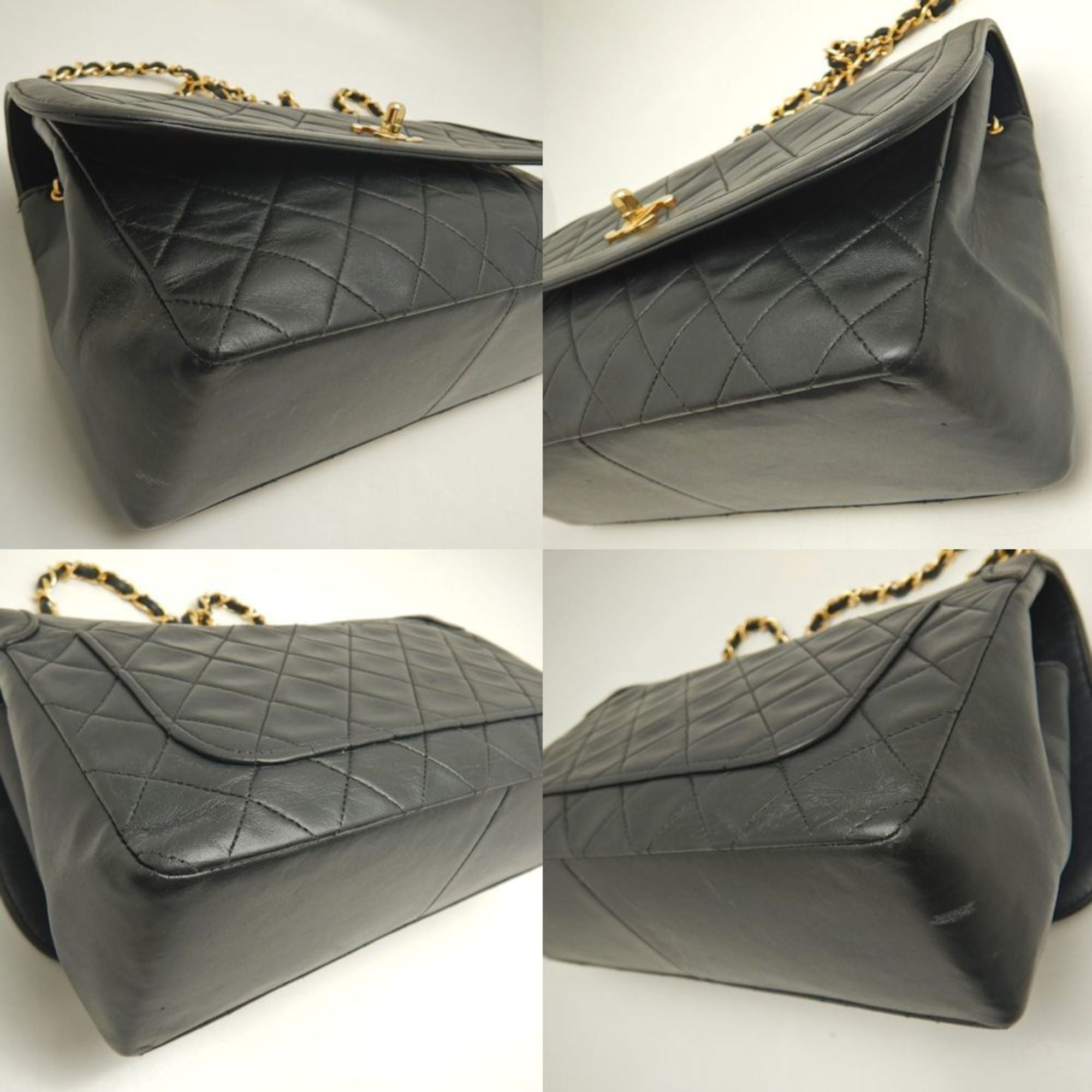 Vintage CC Chain Flap Bag Quilted Lambskin Medium