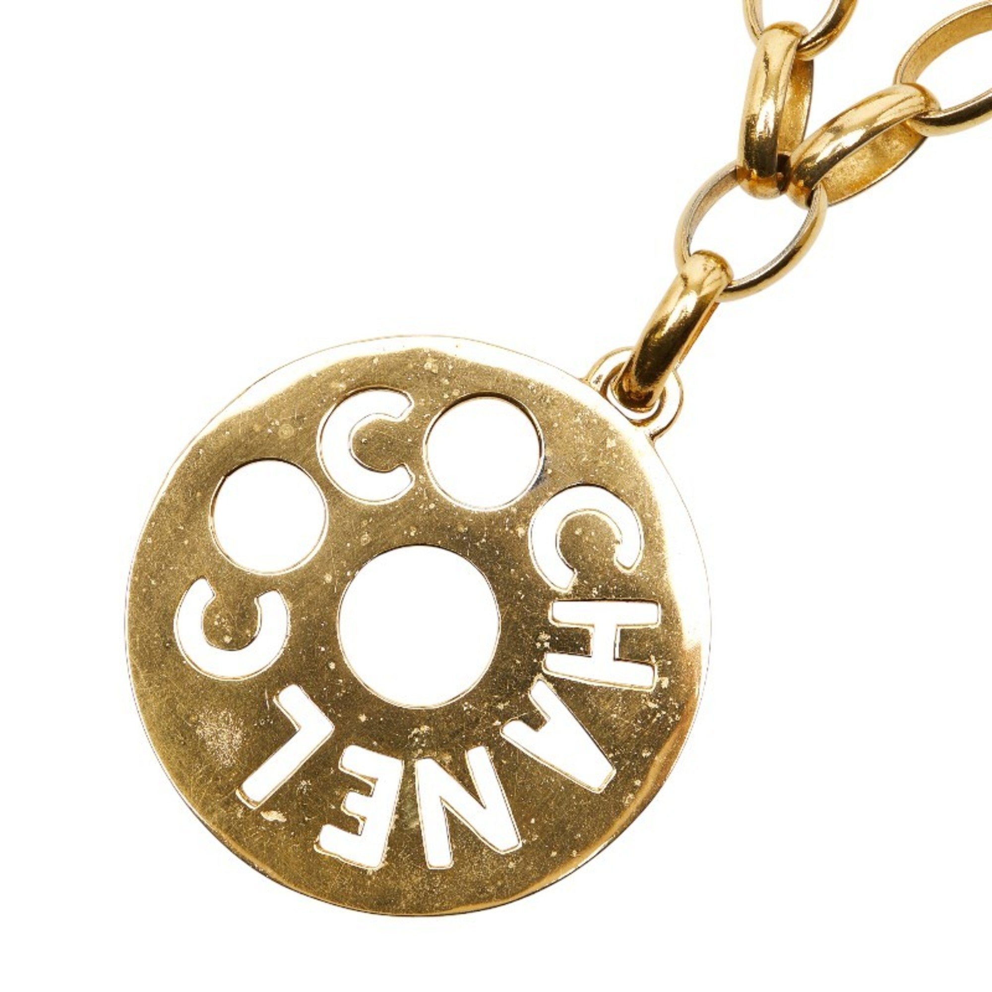 Circle Pendant Necklace Metal