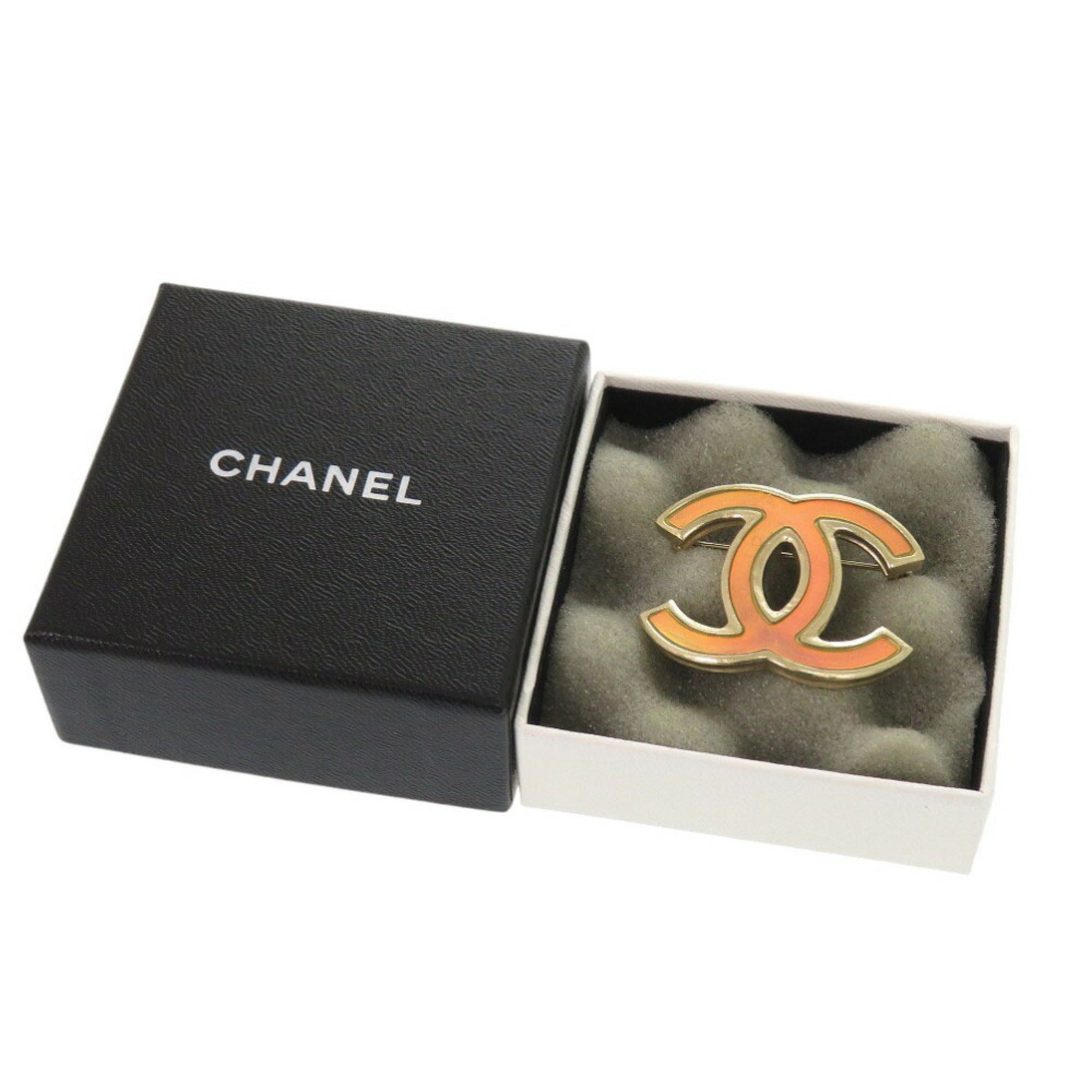CC Logo Brooch Metal