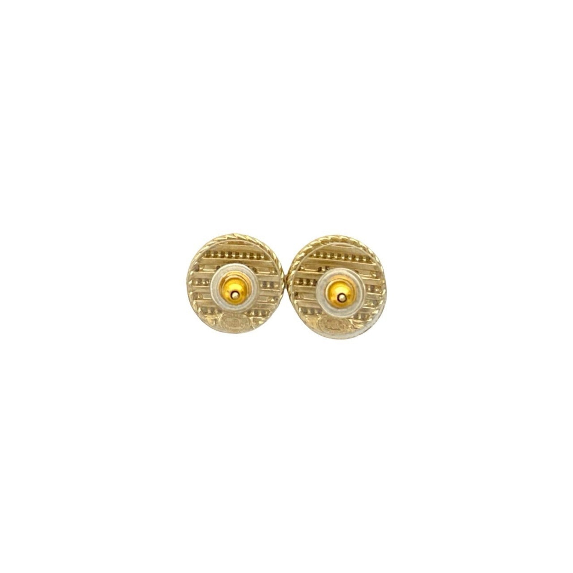 CC Logo Earrings Metal Gold-Tone Metal