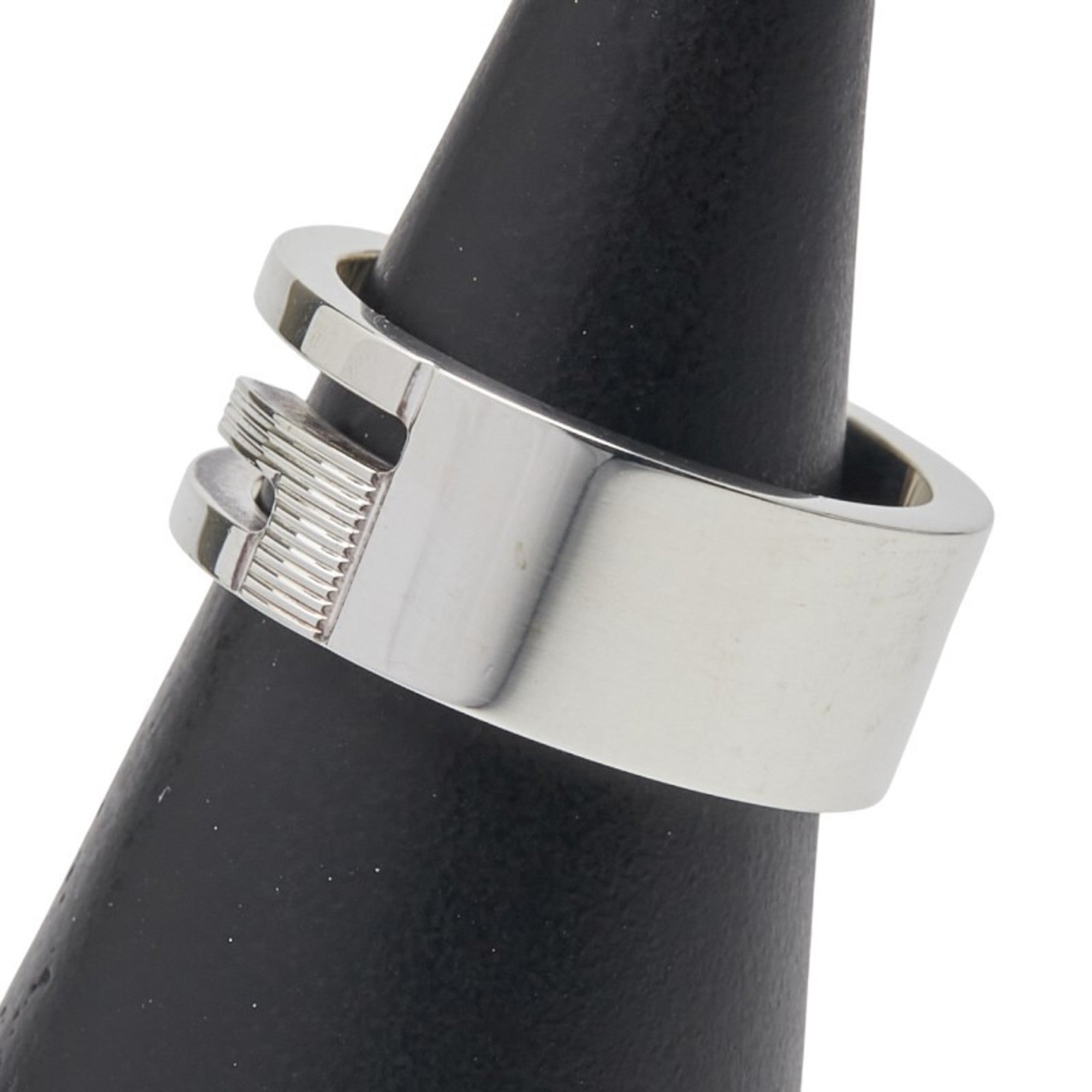 Cutout G Ring Sterling Silver
