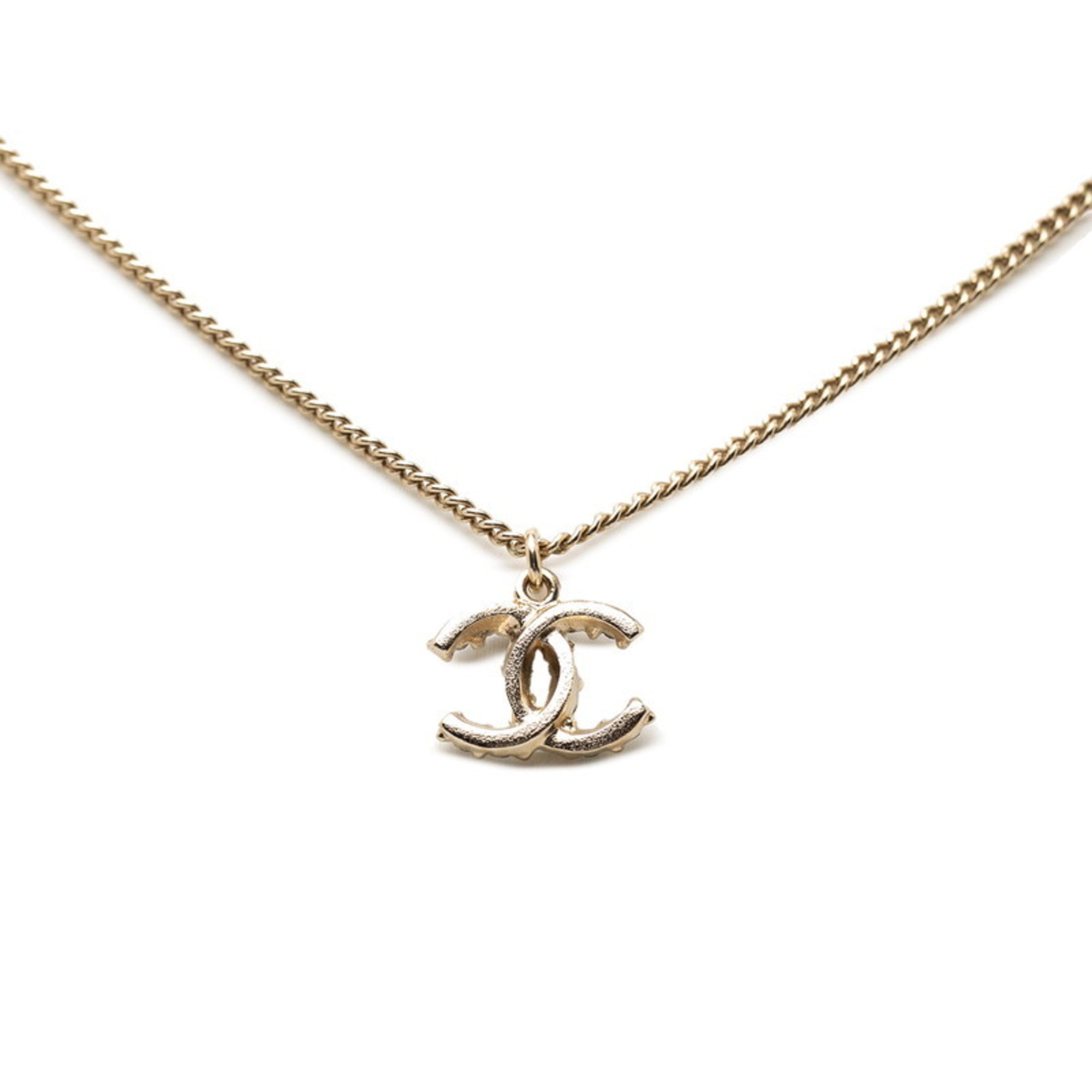 CC Logo Pendant Necklace Metal