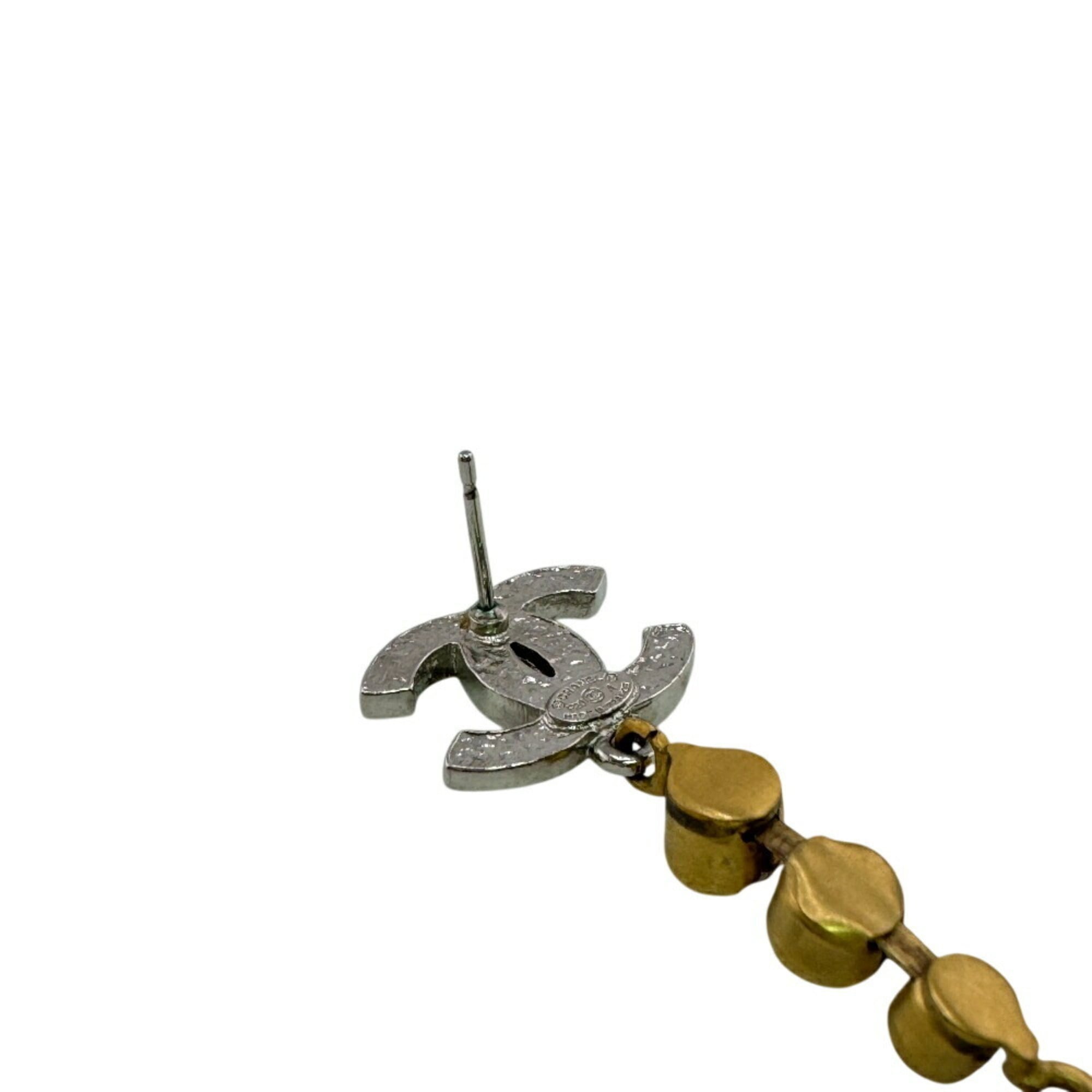 CC Logo Star Single Earring Gold-Tone Metal Gold-Tone Metal