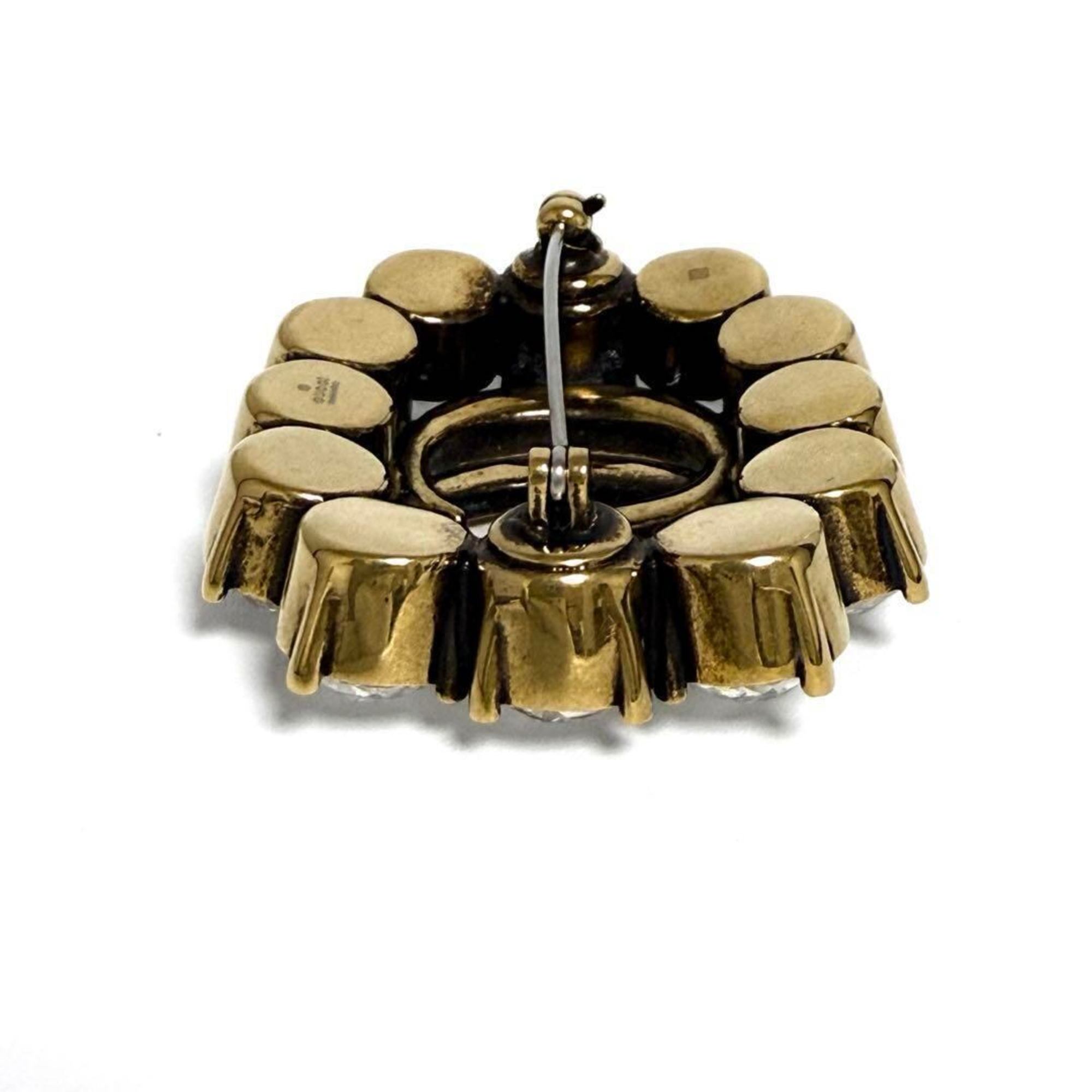 Brooch Metal and Rhinestone