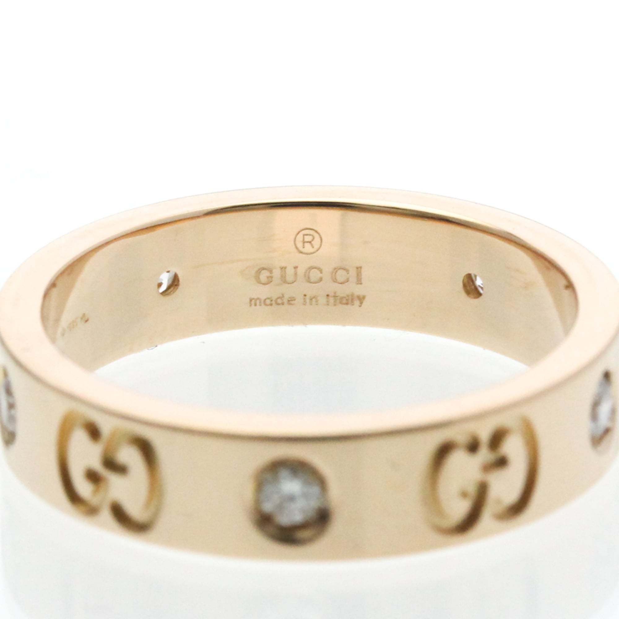 Band Ring 18K Rose Gold and Diamond