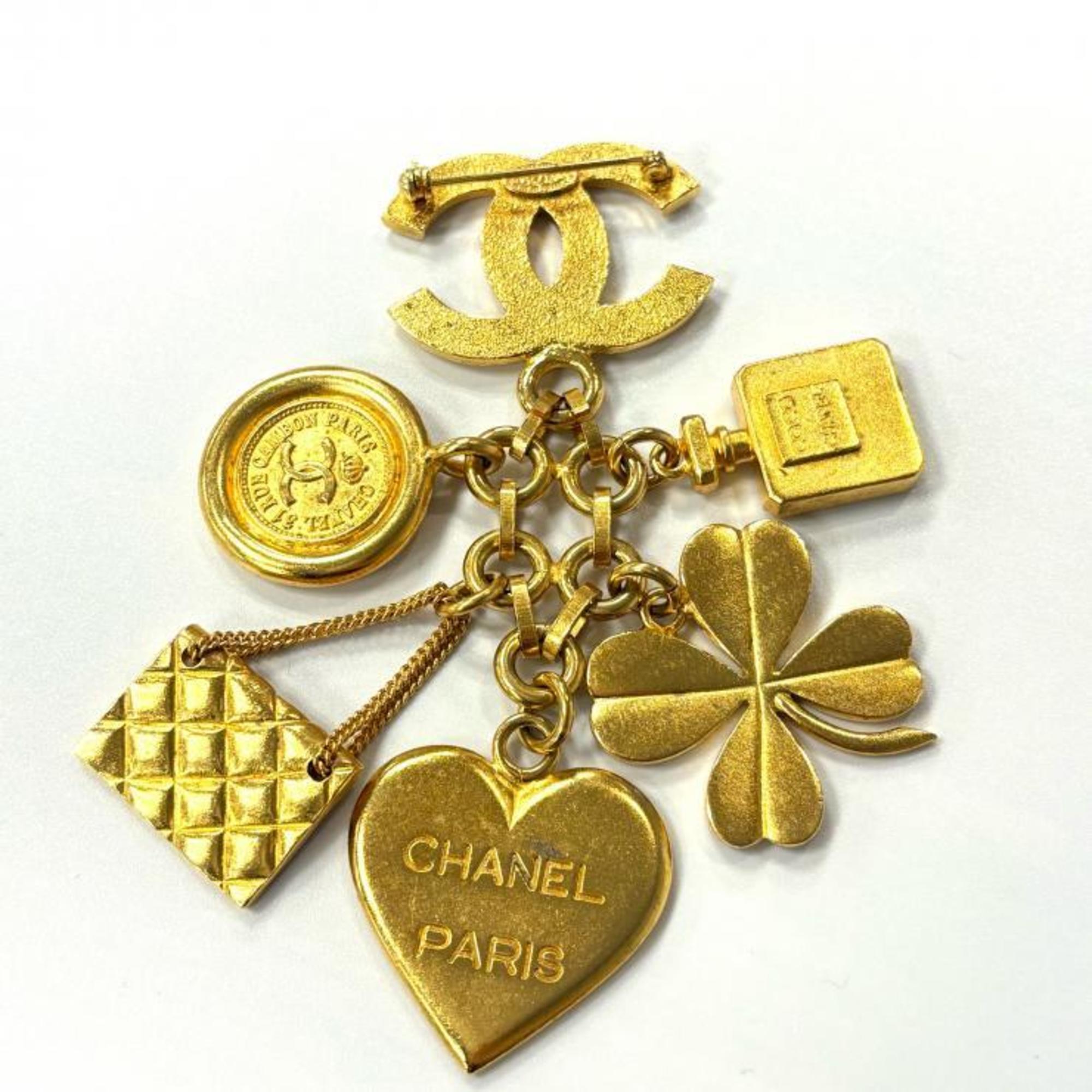 CC Logo Brooch Metal