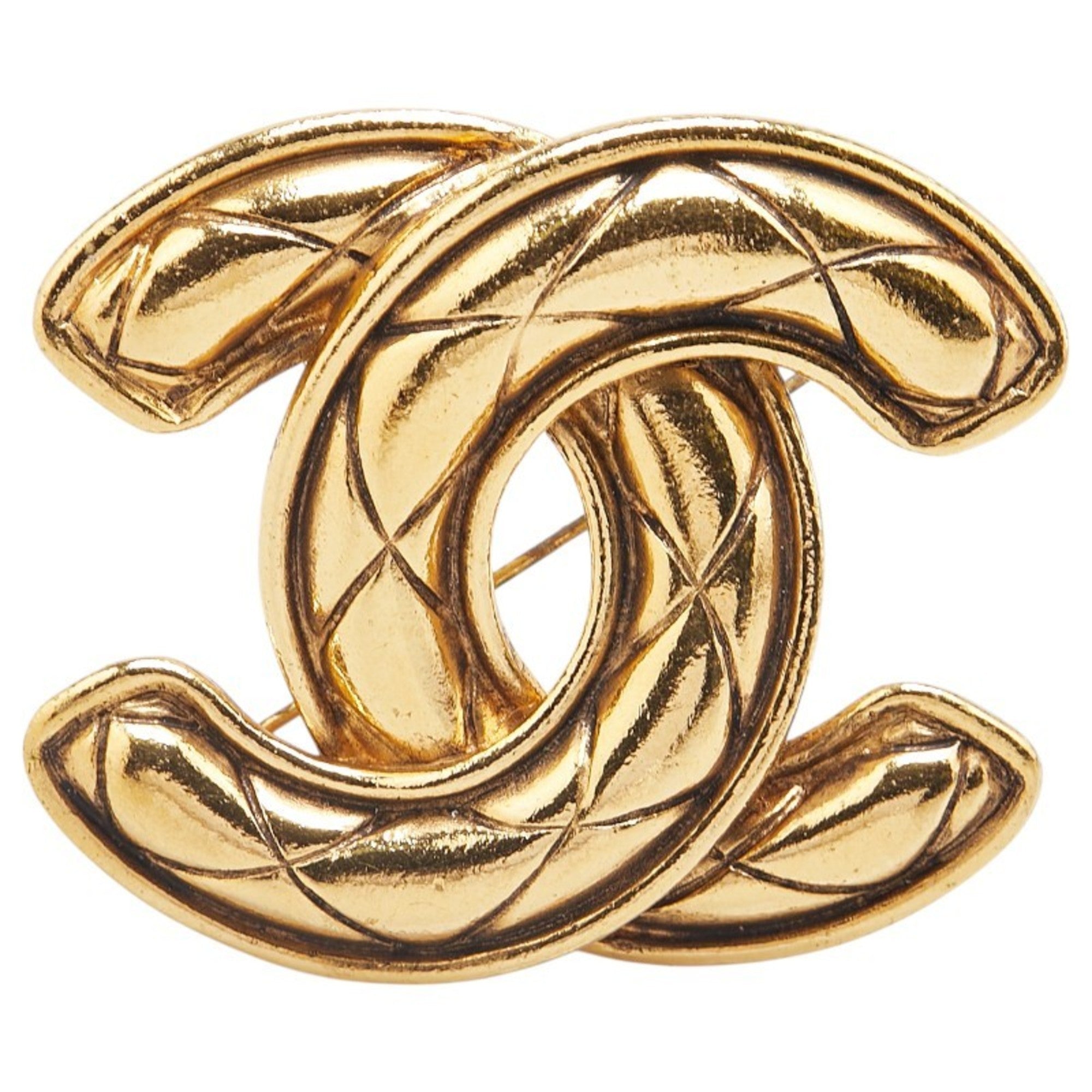 CC Logo Brooch Metal