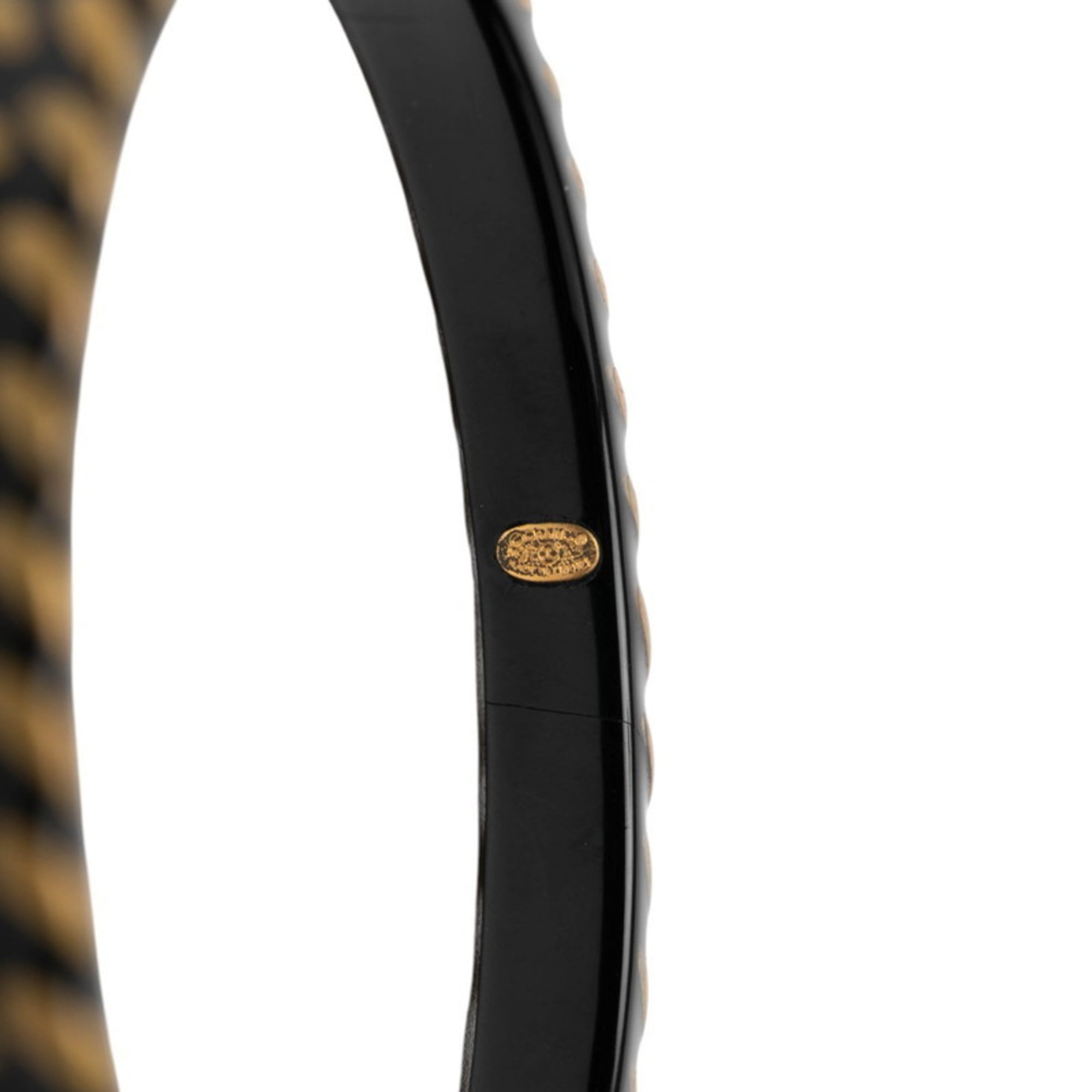 Vintage Bracelet Metal Black and Gold