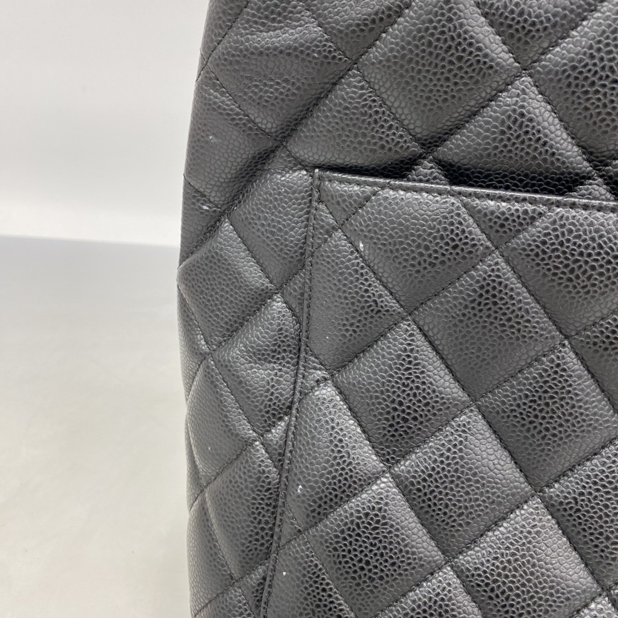 Medallion Tote Quilted Caviar