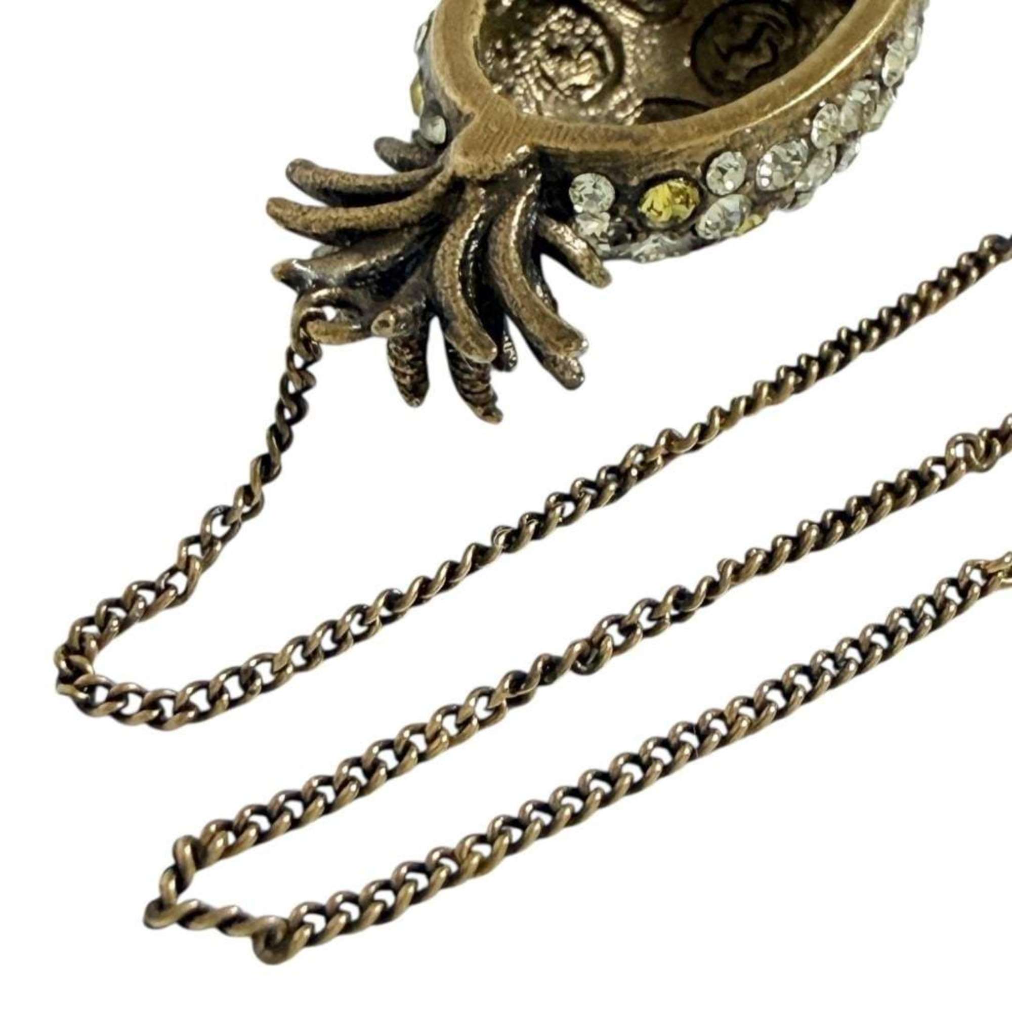 Ring Artificial Pearl and Metal and Rhinestone