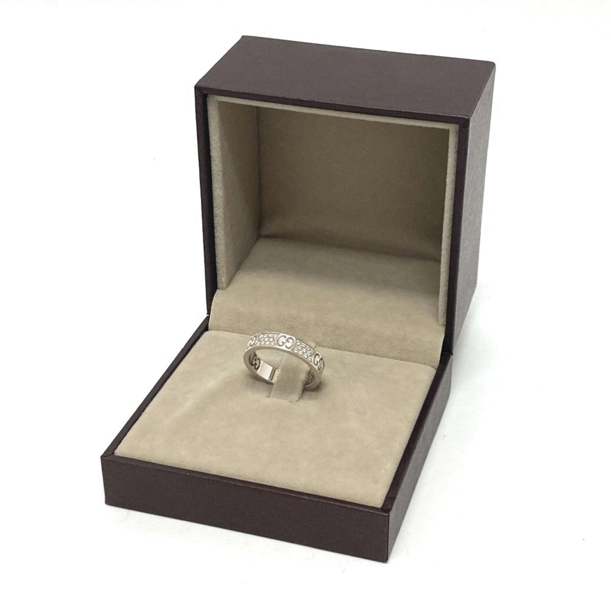 Band Ring 18K White Gold with Diamond