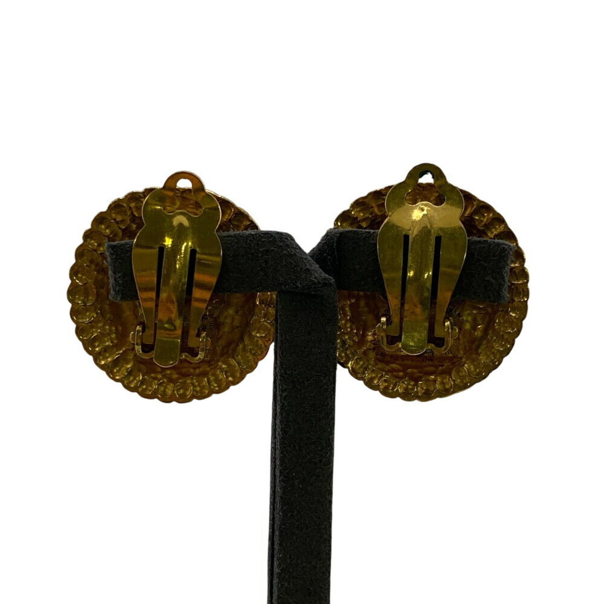 Earrings Pearl Gold-Tone Metal