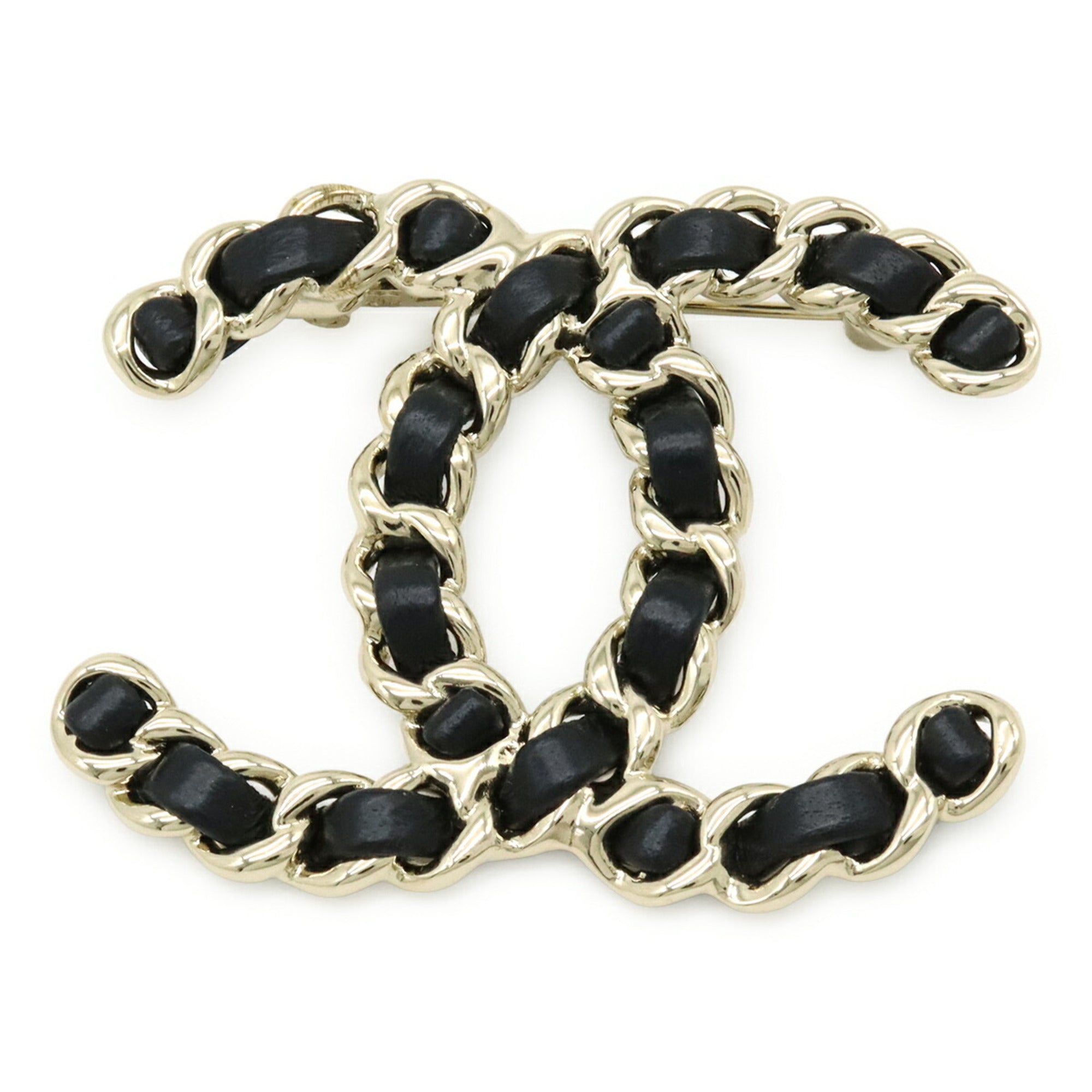 CC Logo Brooch Metal