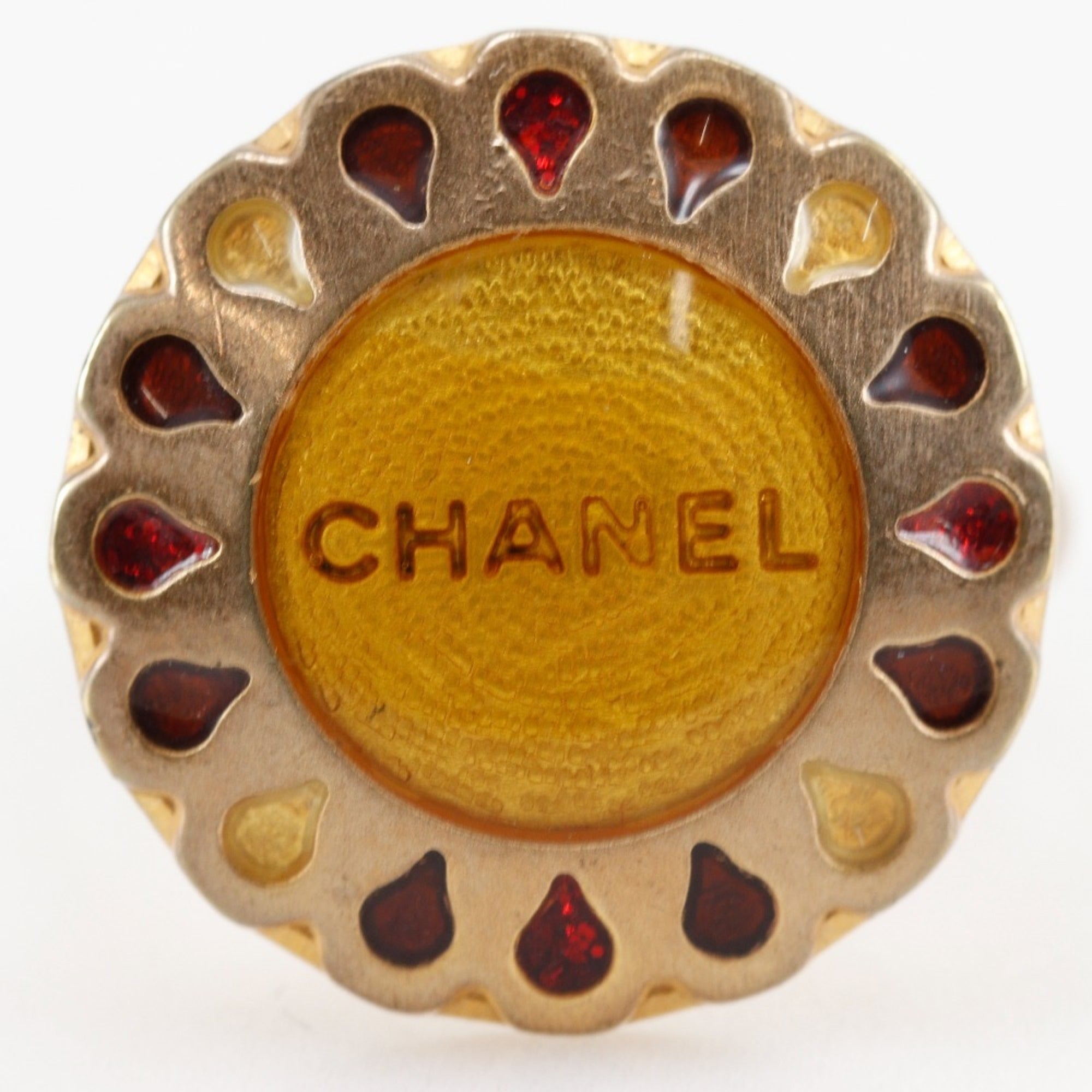 Flower Motif Ring Metal