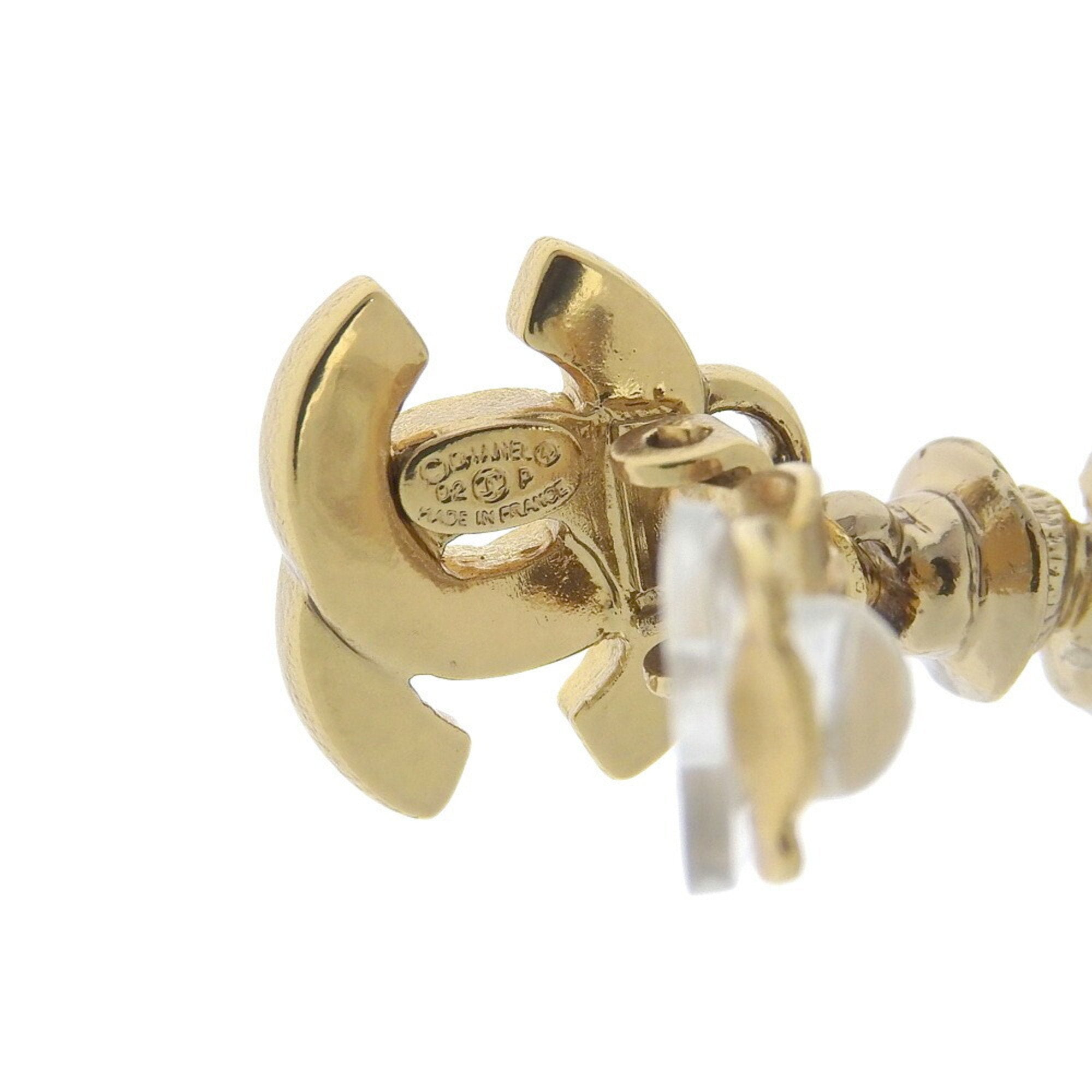 CC Logo Earrings Metal Gold-Tone Metal