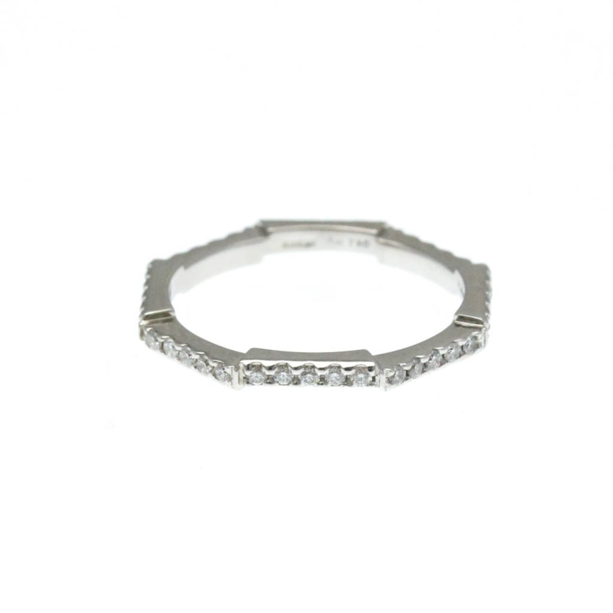 Band Ring 18K White Gold With Diamond