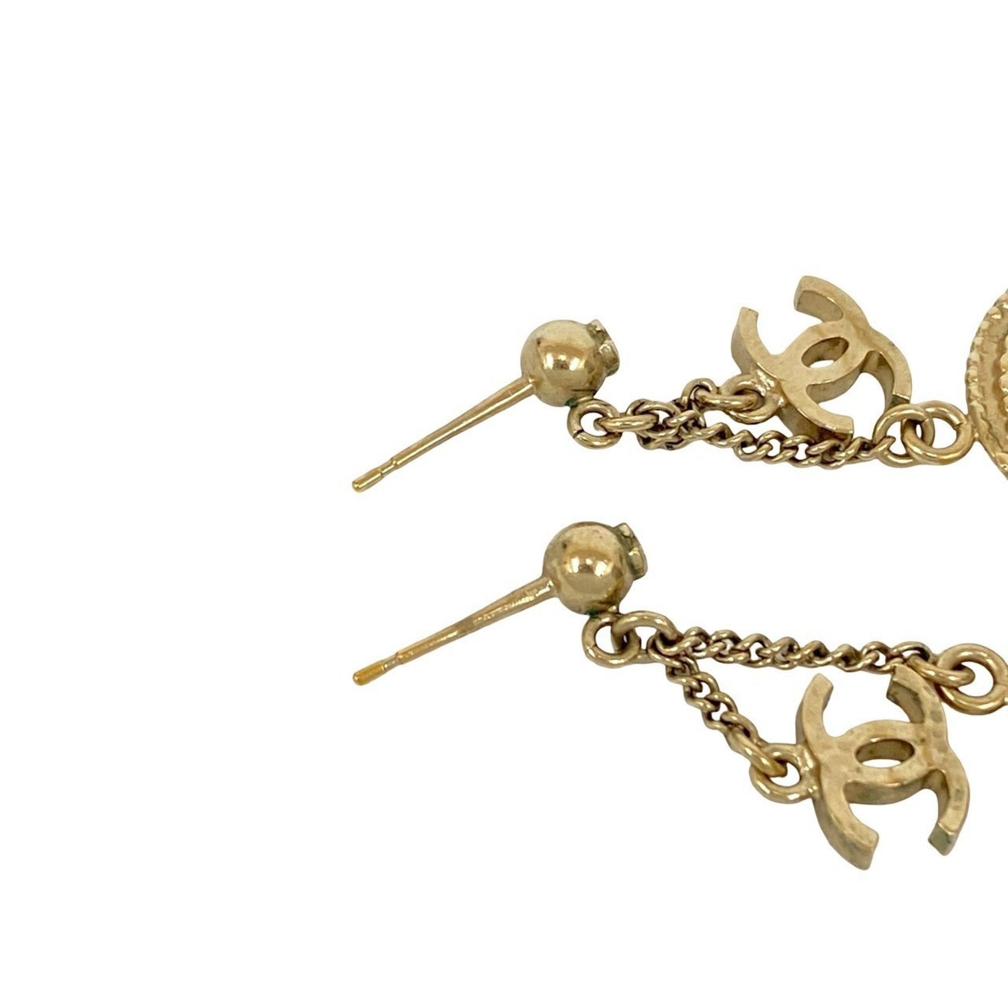 CC Logo Earrings Metal Gold-Tone Metal