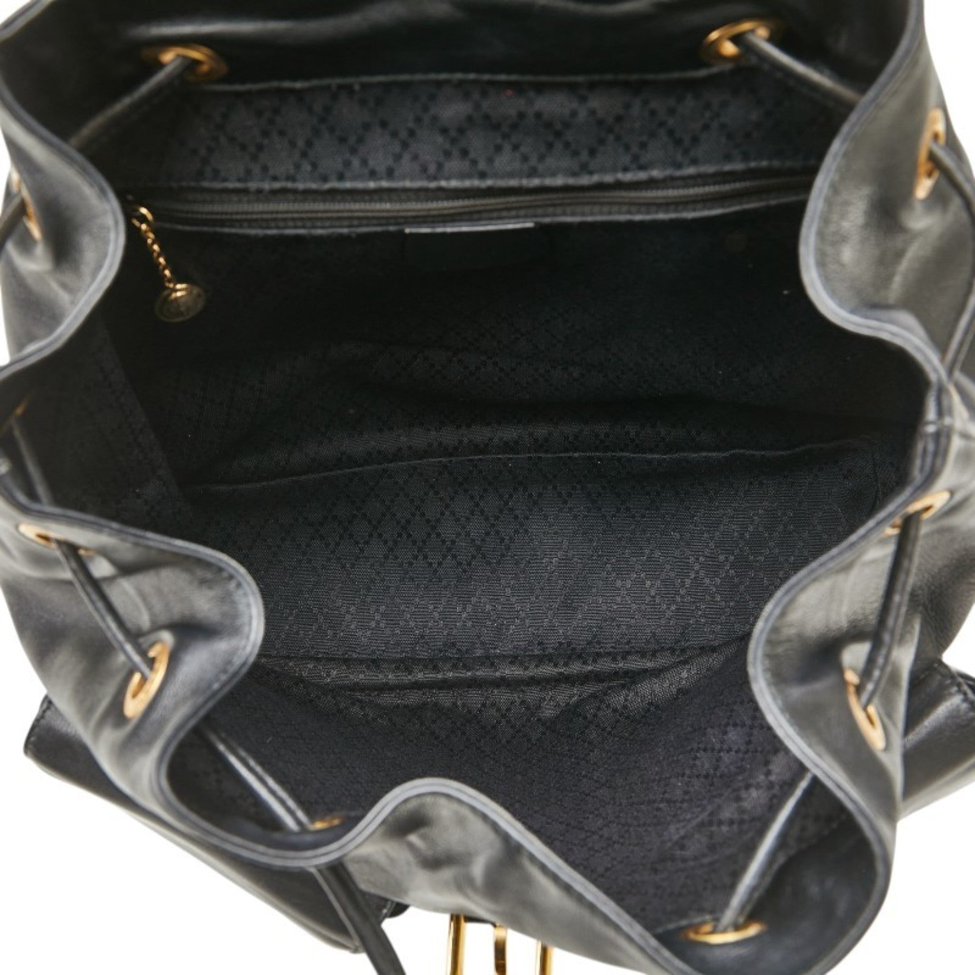 Vintage Bamboo Backpack Leather Medium